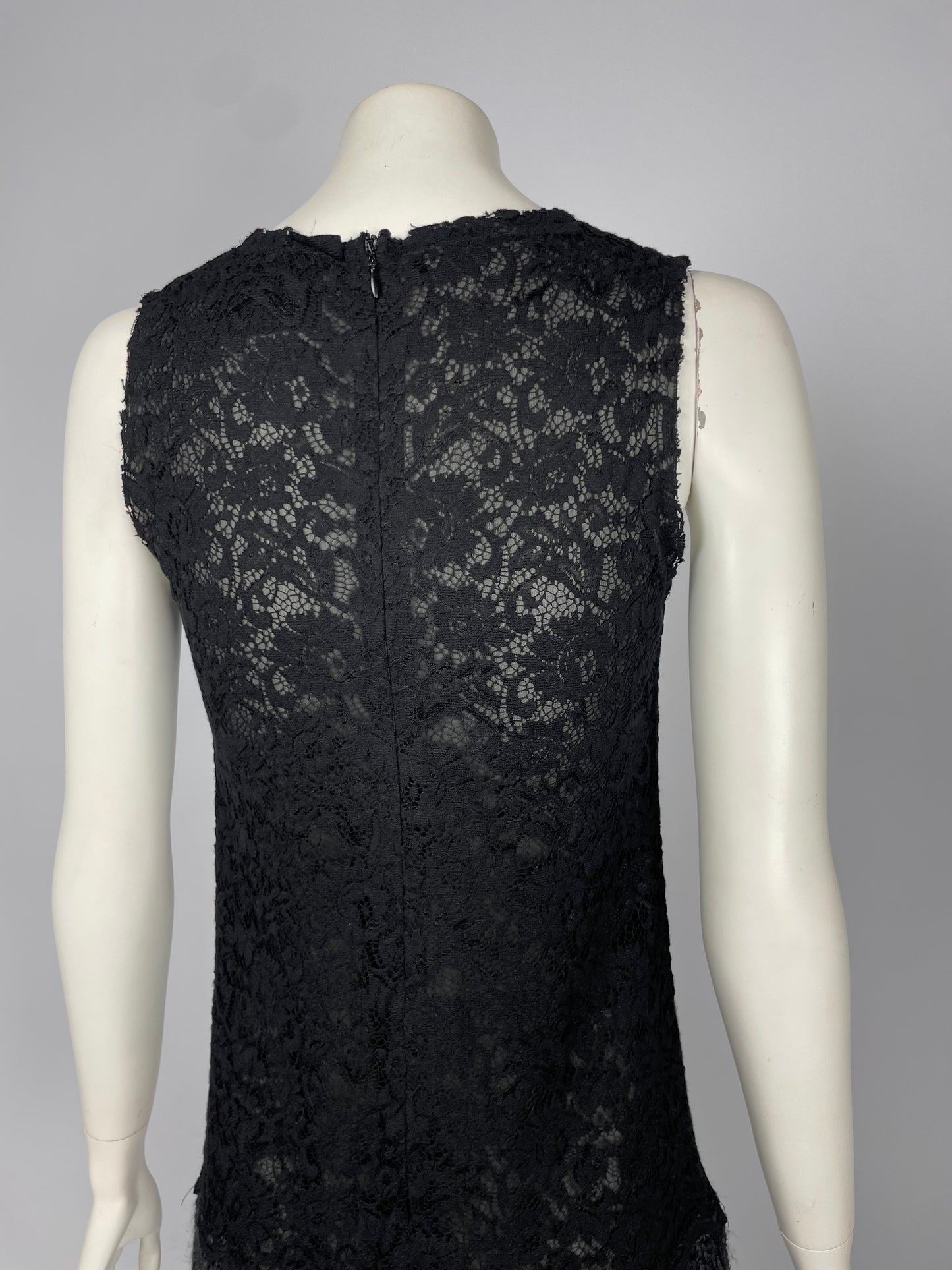 Dolce & Gabbana Lace & Tweed Dress