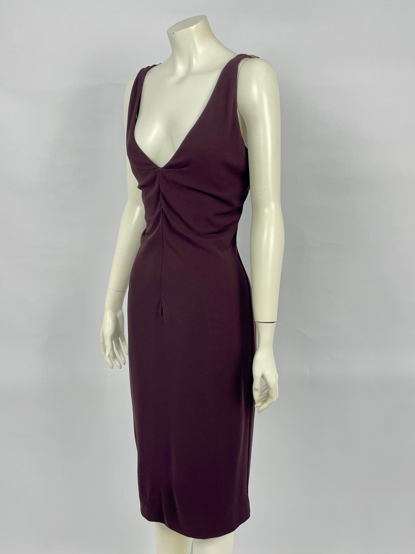 Dolce & Gabbana 1990’s V-Neckline buckle dress