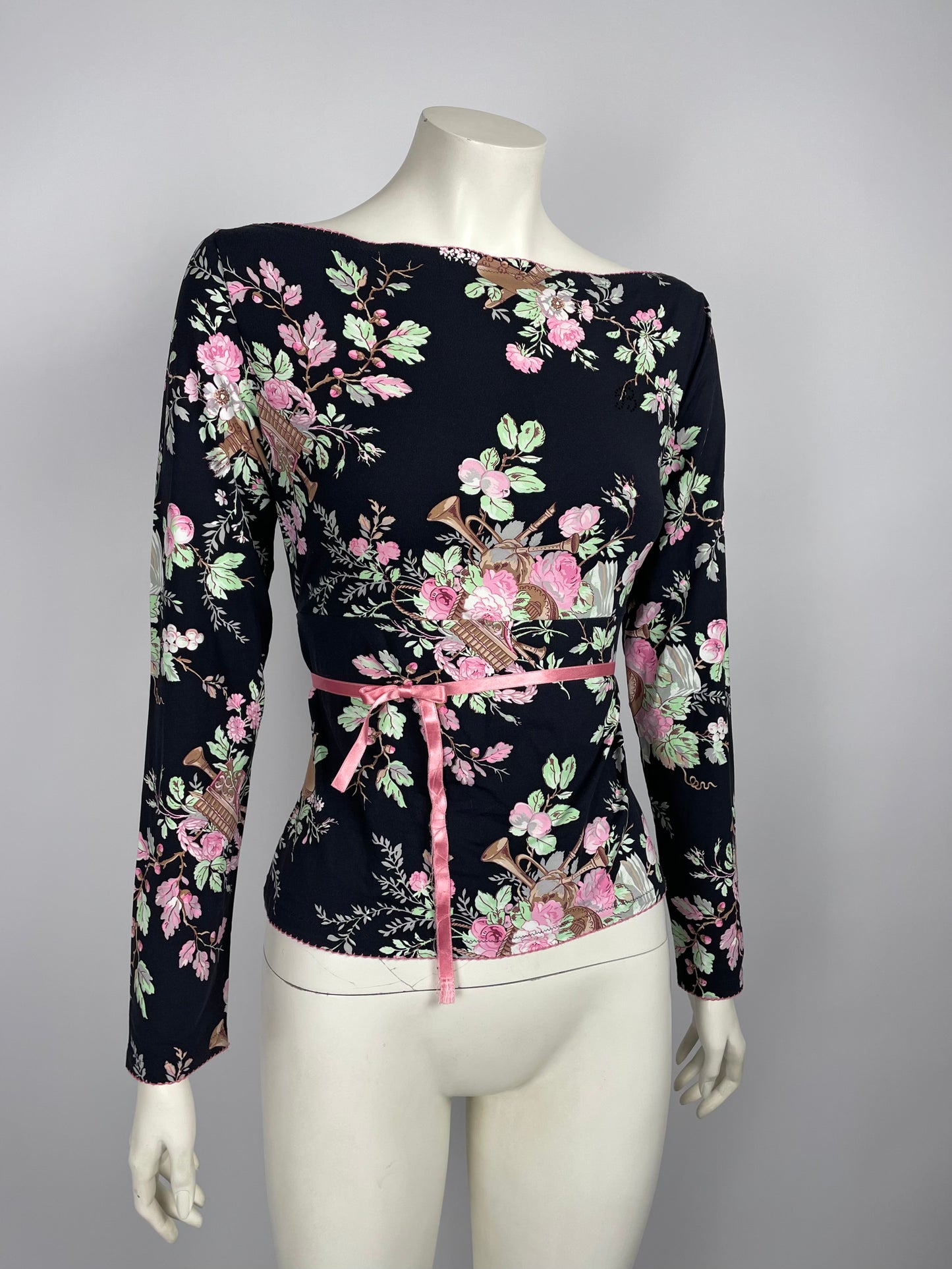 Blumarine 2000’s Flower print blouse