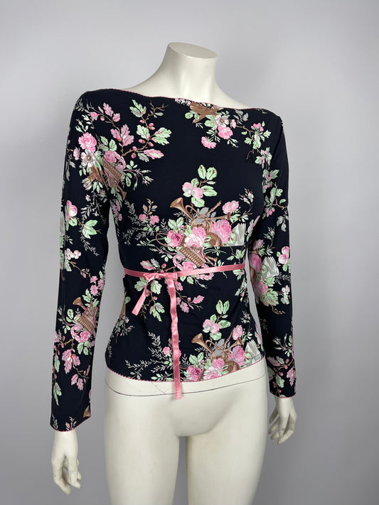 Blumarine 2000’s Flower print blouse