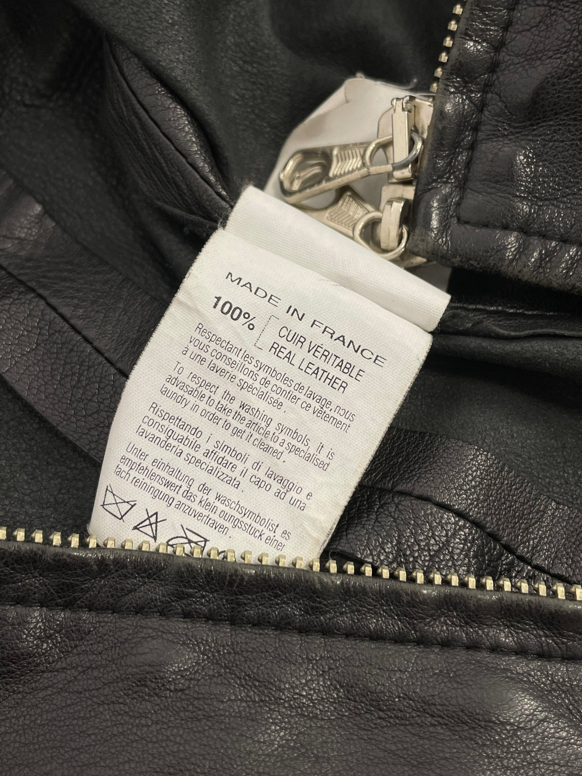 Plein sud 2000's Leather Moto Jacket