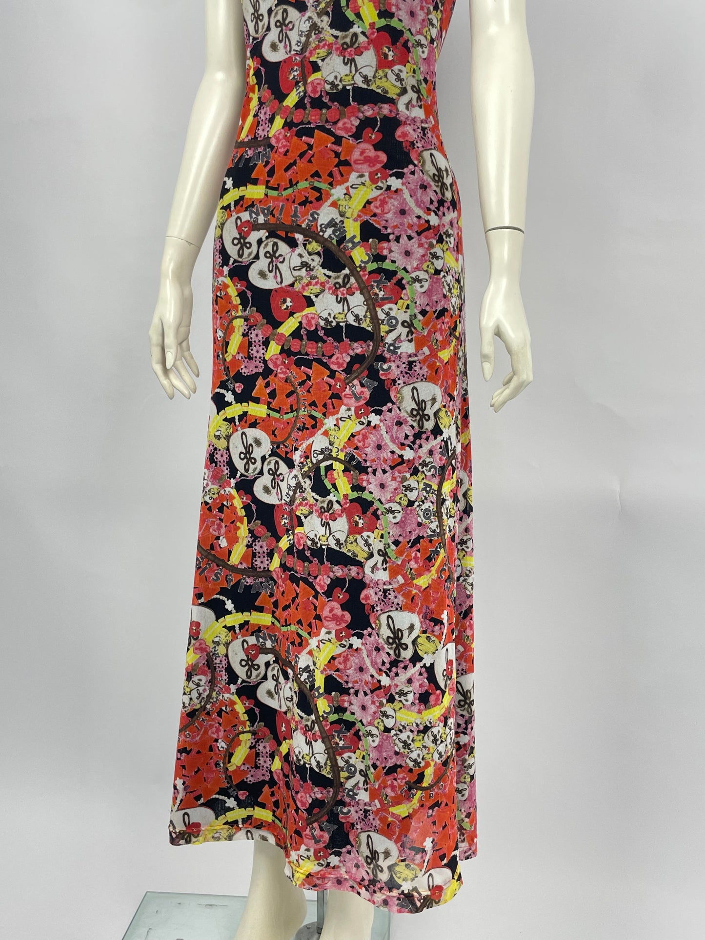 Christian Lacroix 1990’s Printed mesh dress