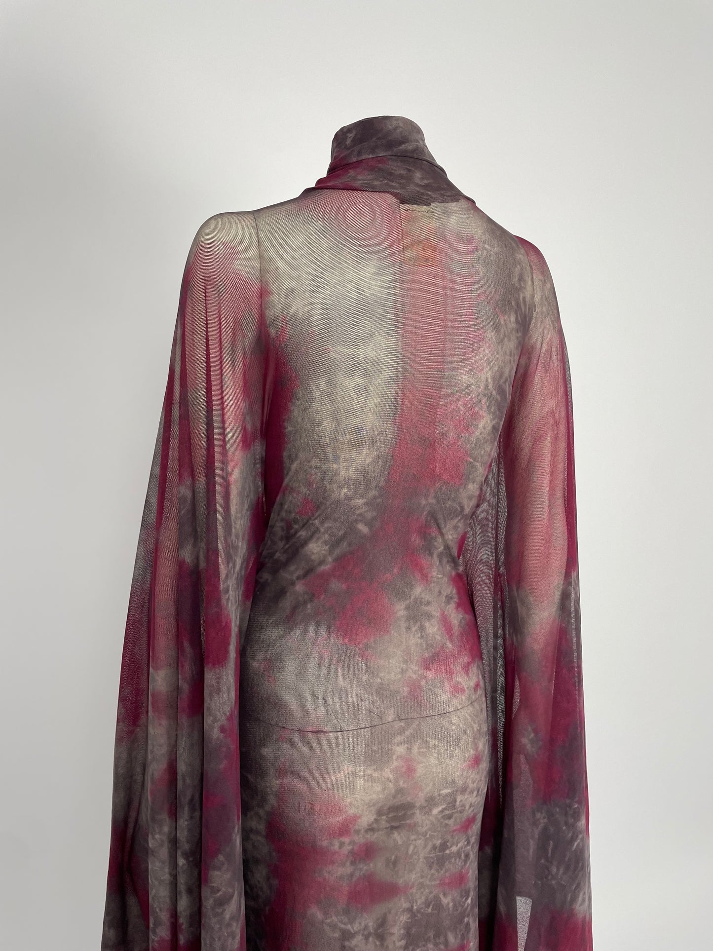 Plein Sud mesh cape dress