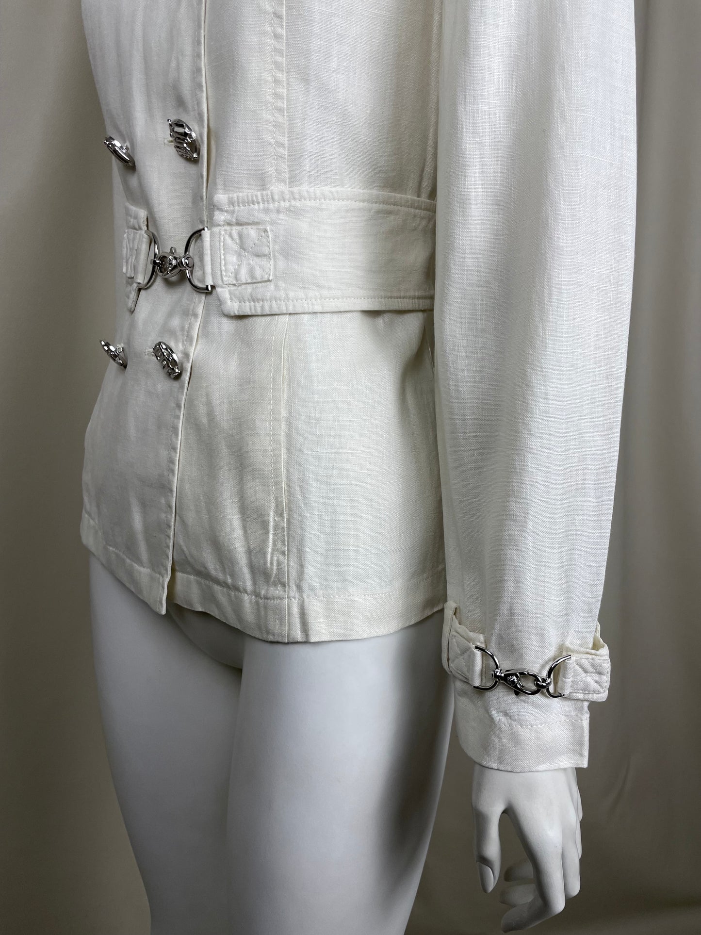 Gianni Versace 1990’s Linen Safari Coat