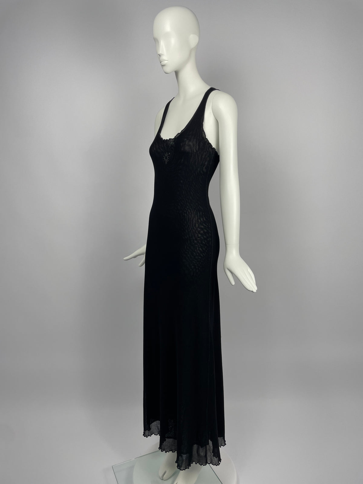 Jean Paul Gaultier maxi mesh dress