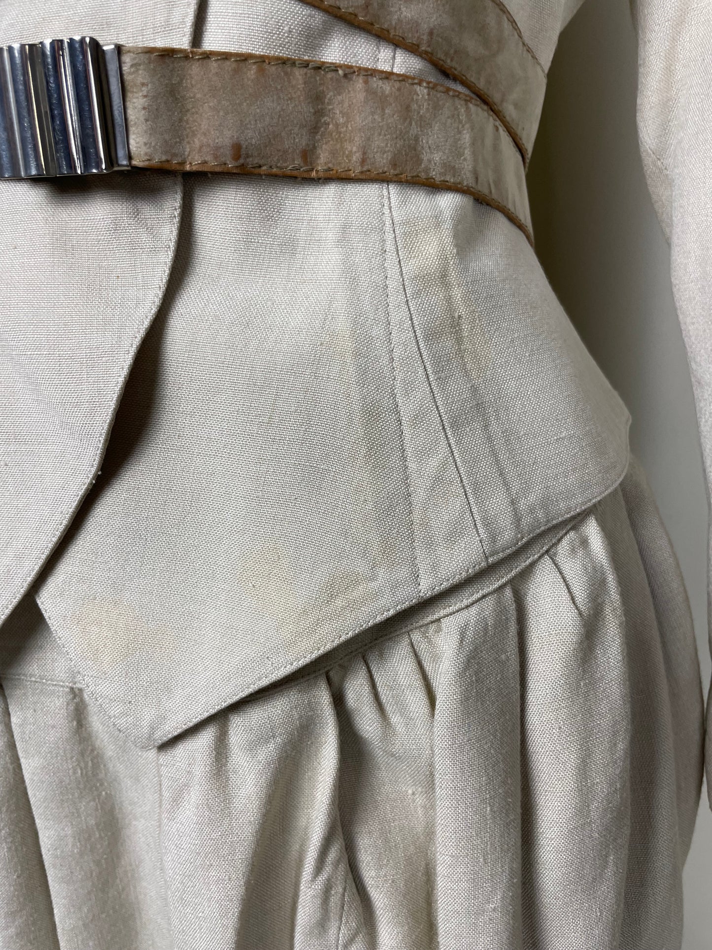 Thierry Mugler 1990’s Beige Bondage Space Suit (M)