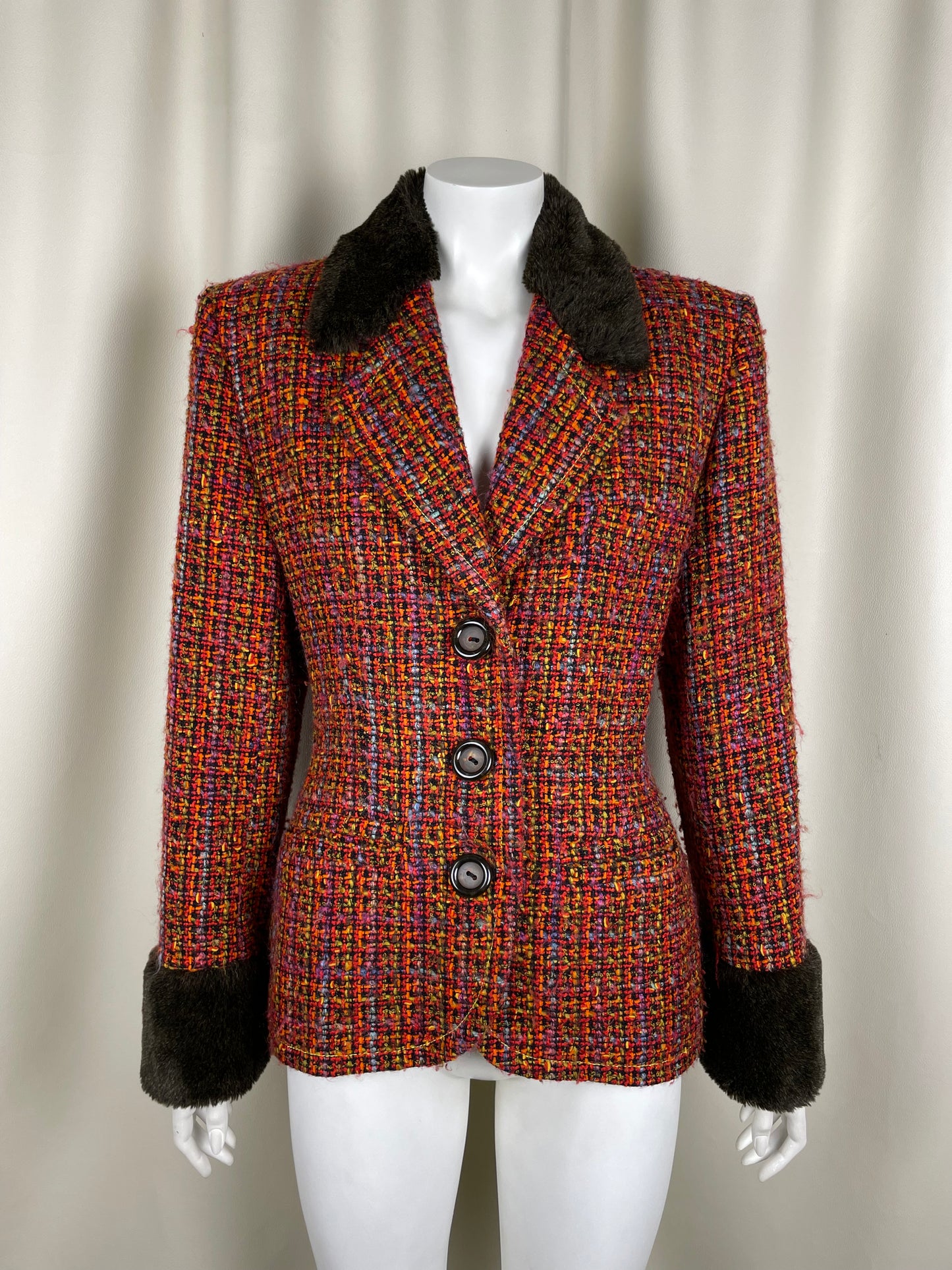 Yves Saint Laurent 1990’s Tweed Blazer (L)