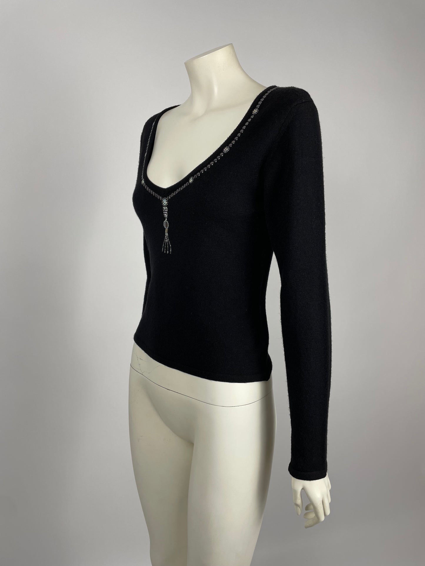 Claude Montana late 1990’s wide neckline top.