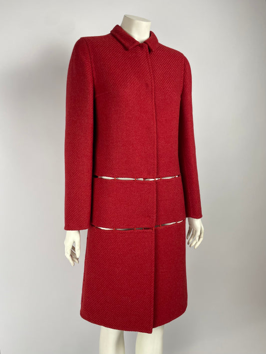Prada F/W 1998 Chain Stitch Wool Coat