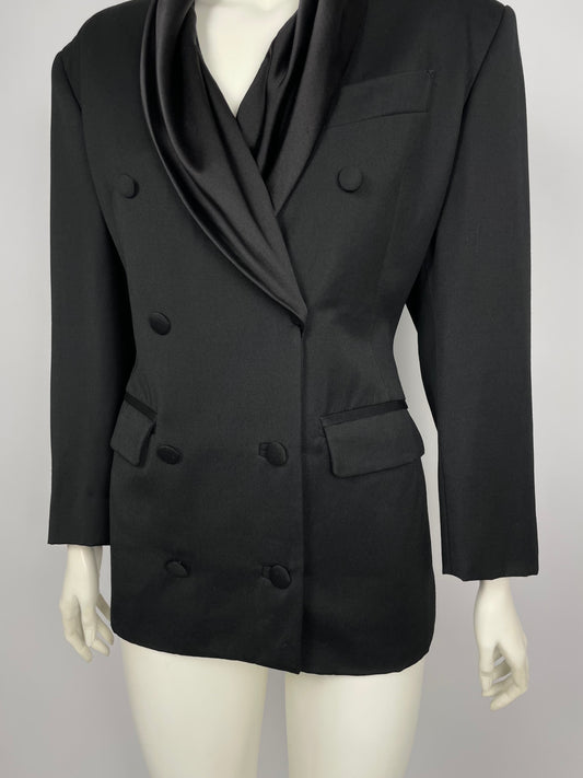 Jean Paul Gaultier 1990's silk scarf blazer