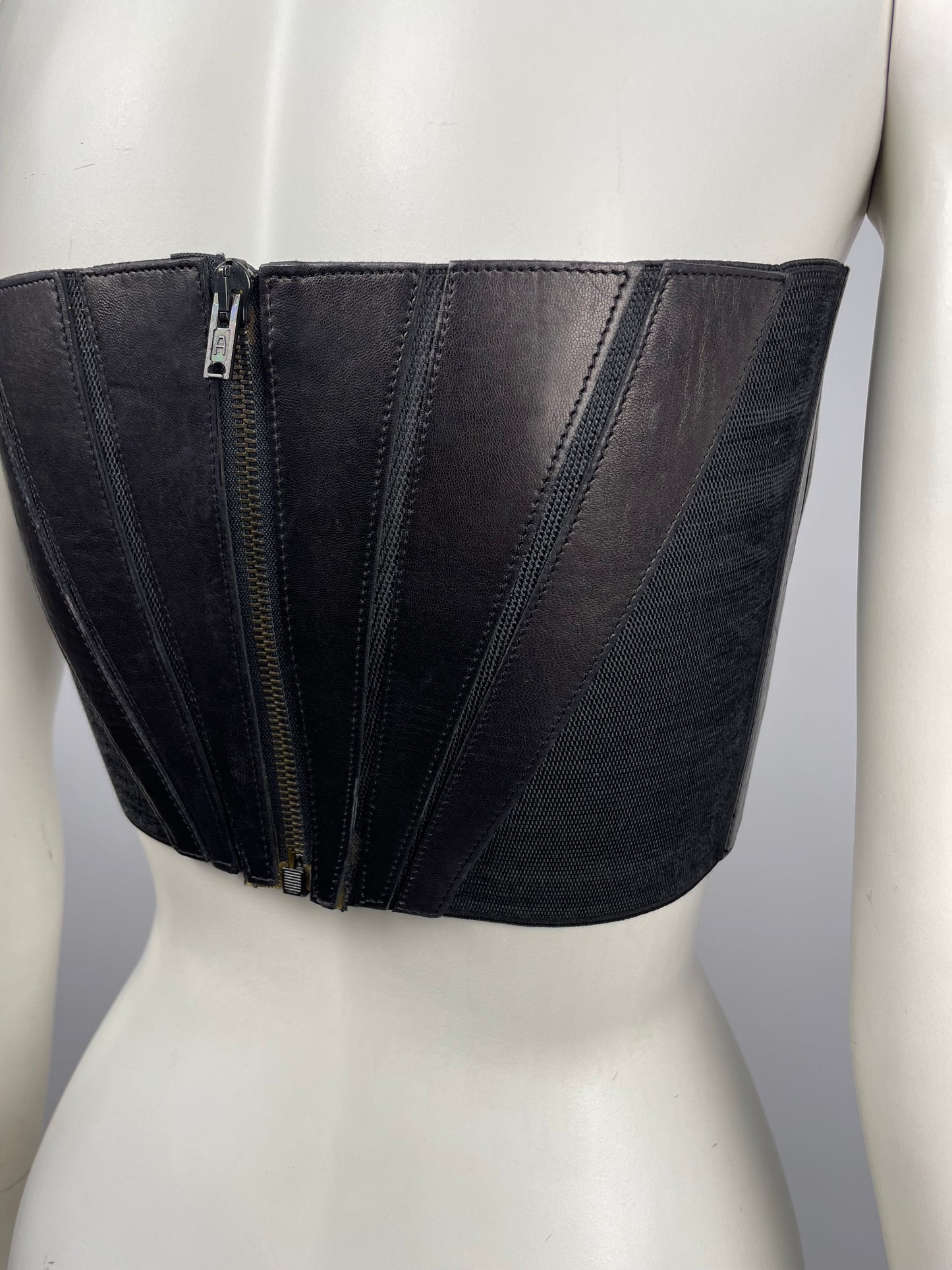 Claude Montana 1980’s Leather Bustier