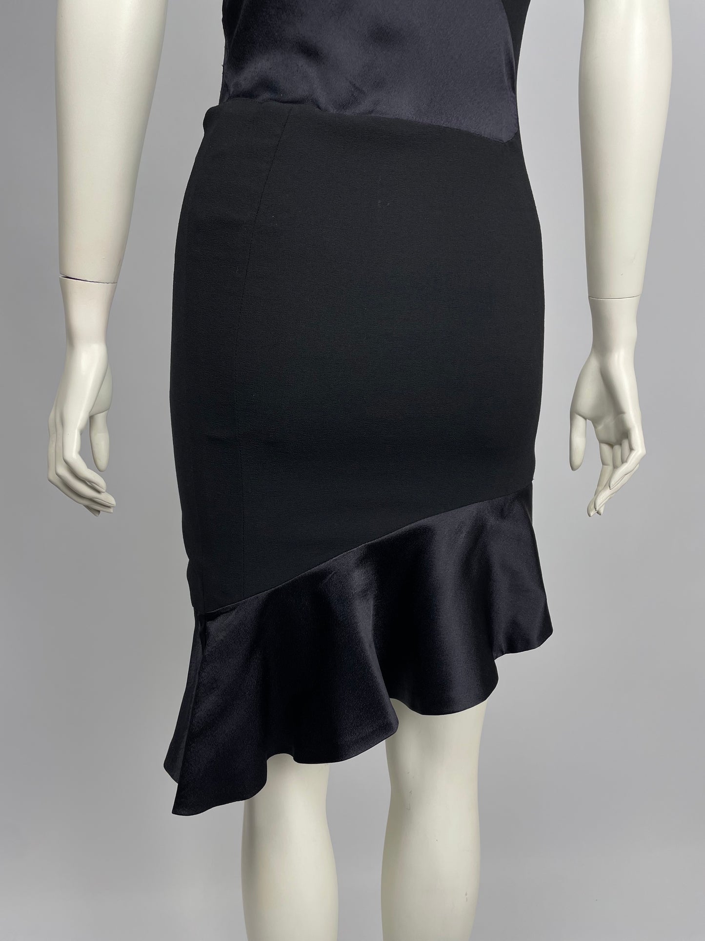 Gianni Versace Couture S/S 1998 two tone dress.