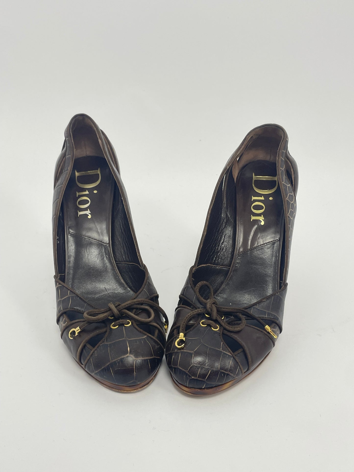 Dior by John Galliano F/W 2005 Snake  Print Carey Print heels.