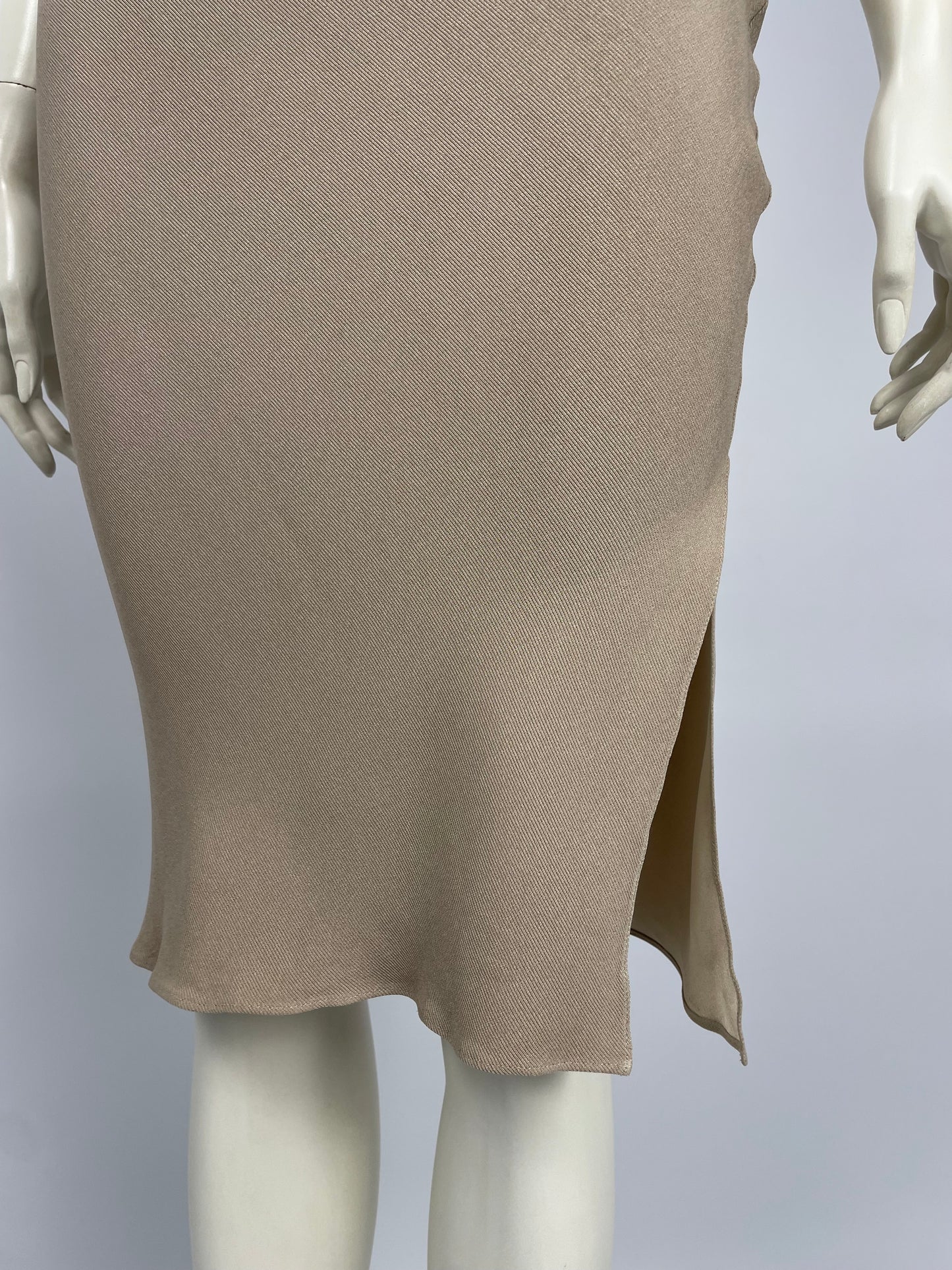 Dior by John Galliano S/S 2001 beige midi skirt