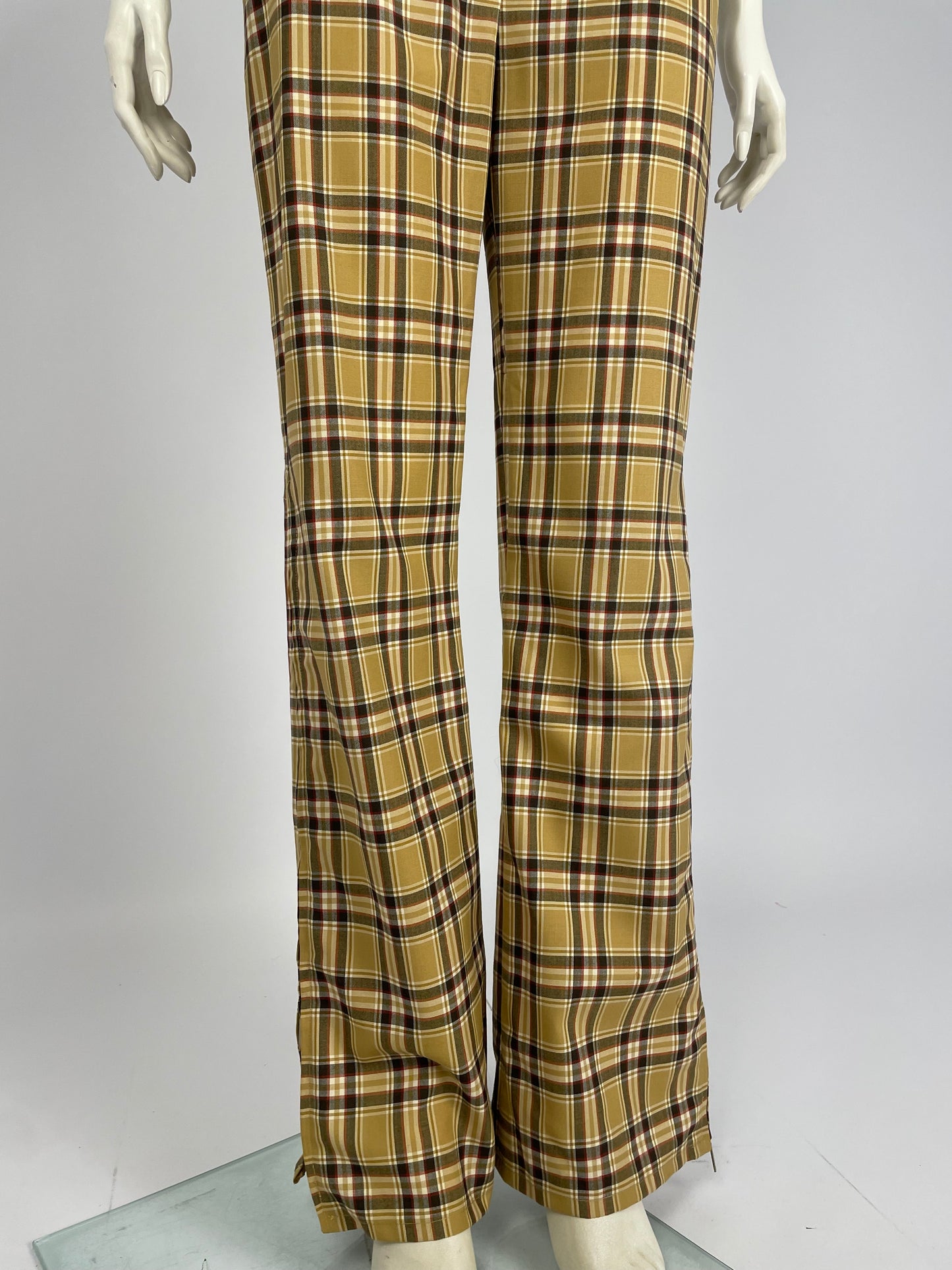 Dior by John Galliano F/W 2001 squared print pants.