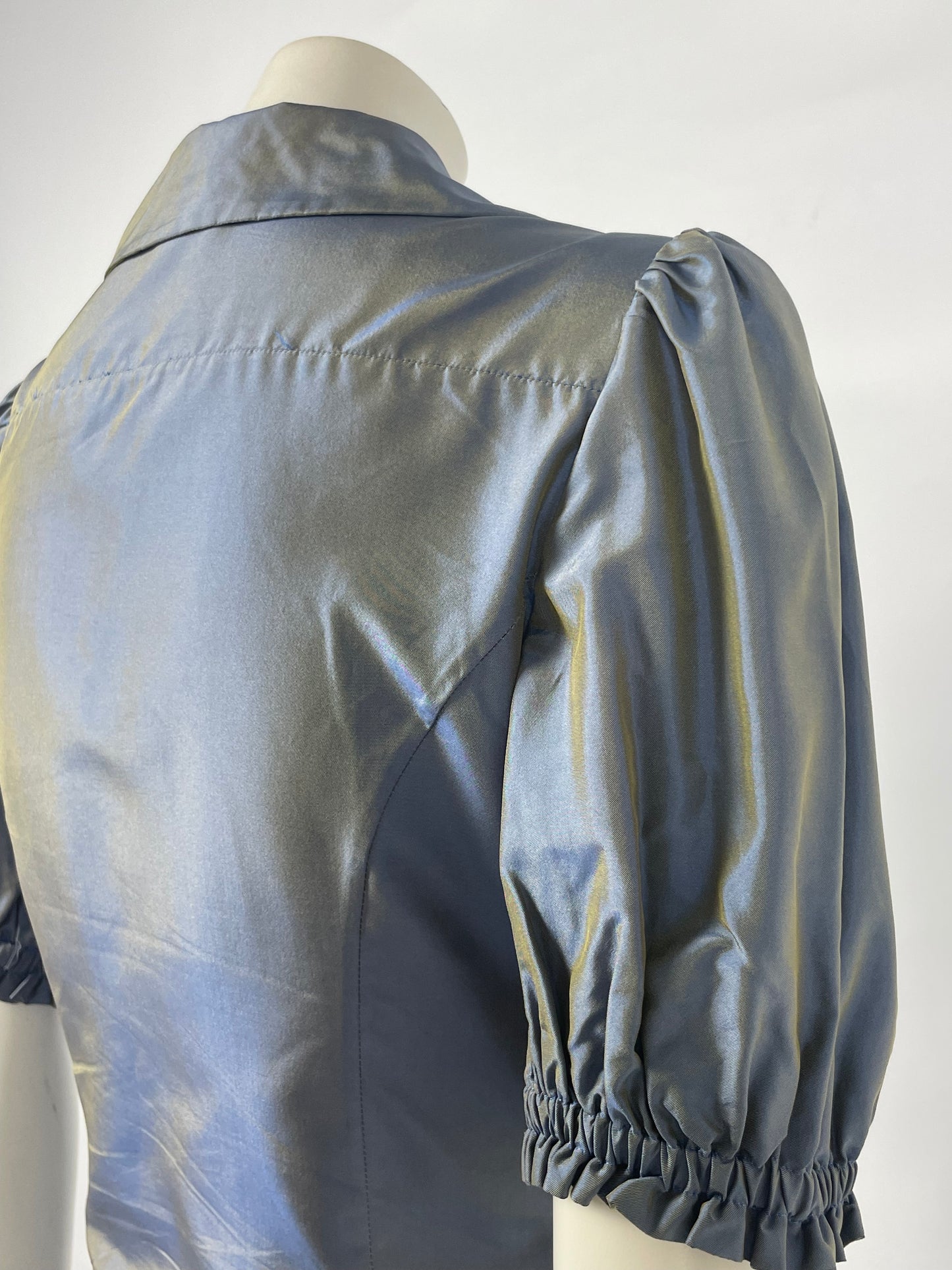 Moschino 2000’s Couture Satin ruffled shirt