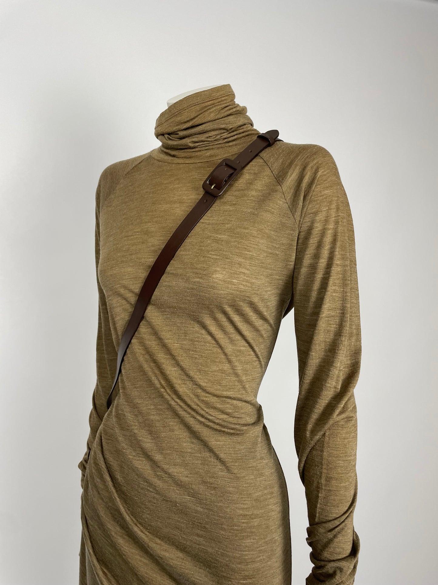 Jean Paul Gaultier 1990’s turtleneck bondage dress.