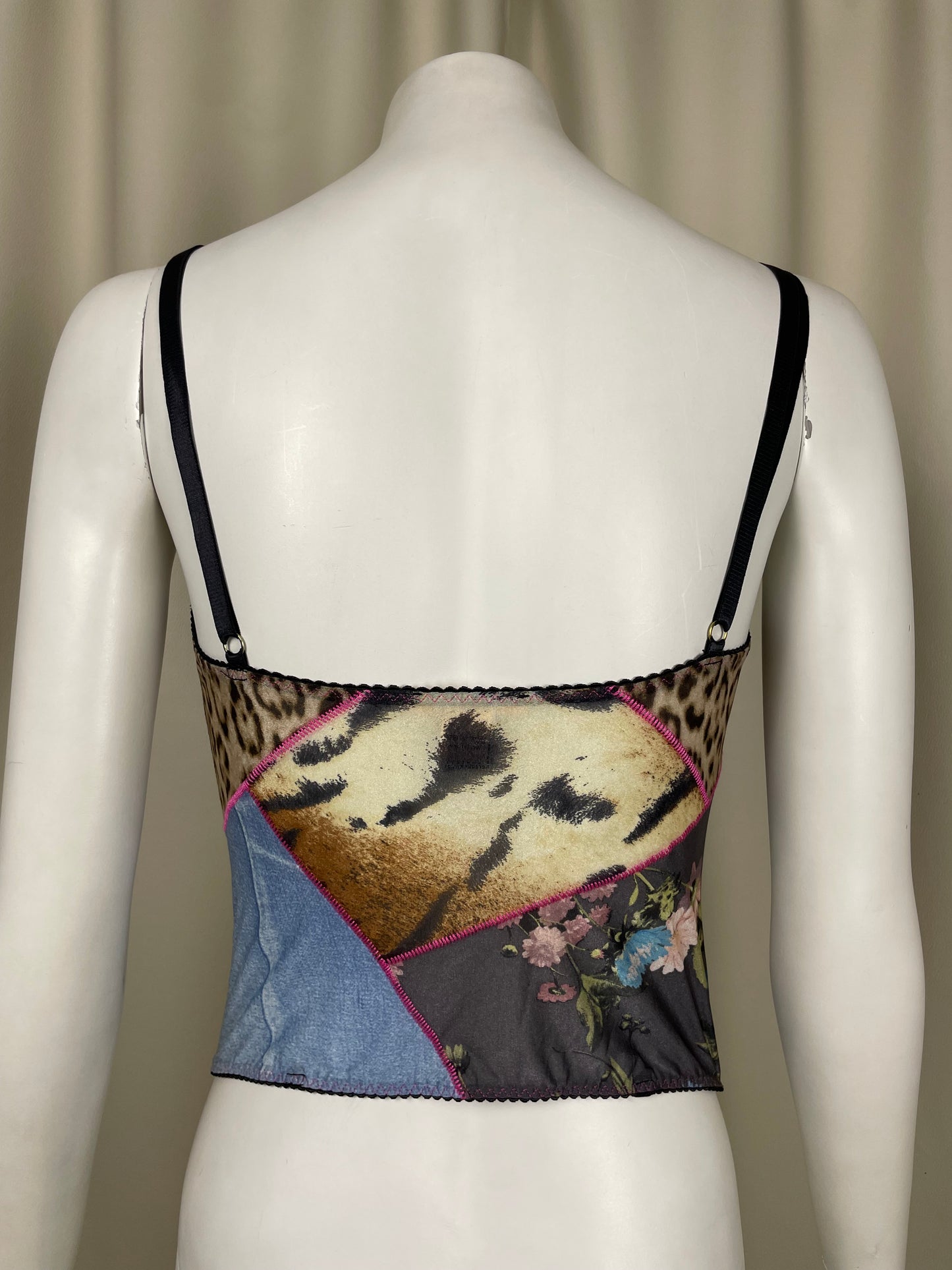Roberto Cavalli 2000’s PatchWork Bustier (M)