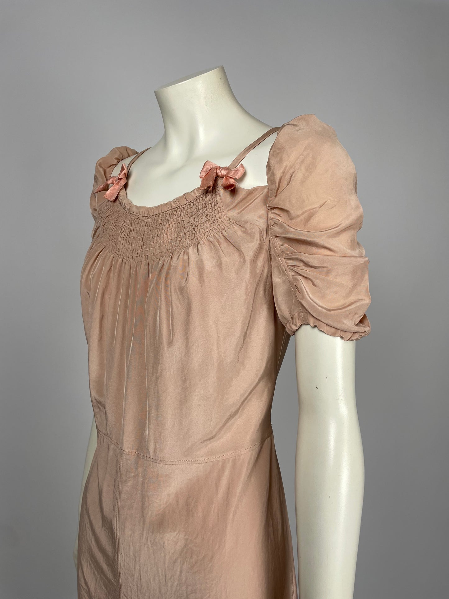Prada 2007 Gathered ruffle dress.