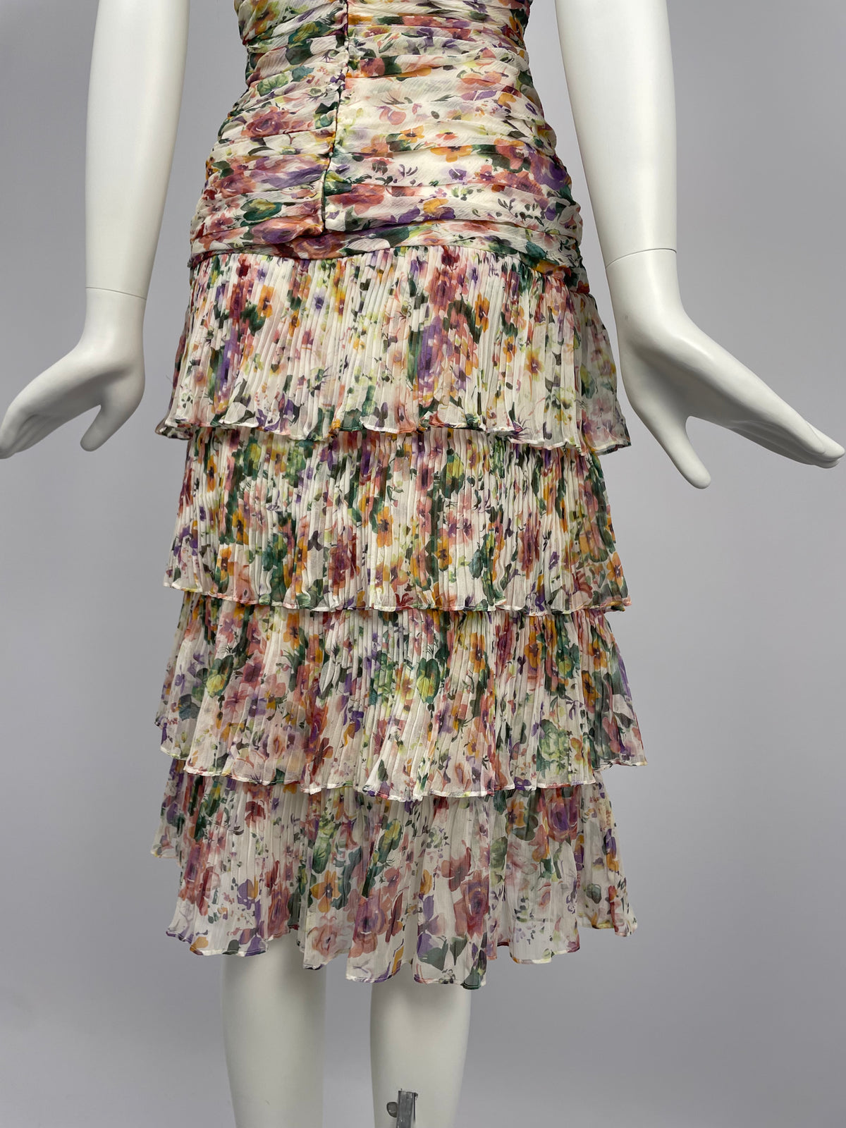 Georges Rech 2000’s gathered silk summer set