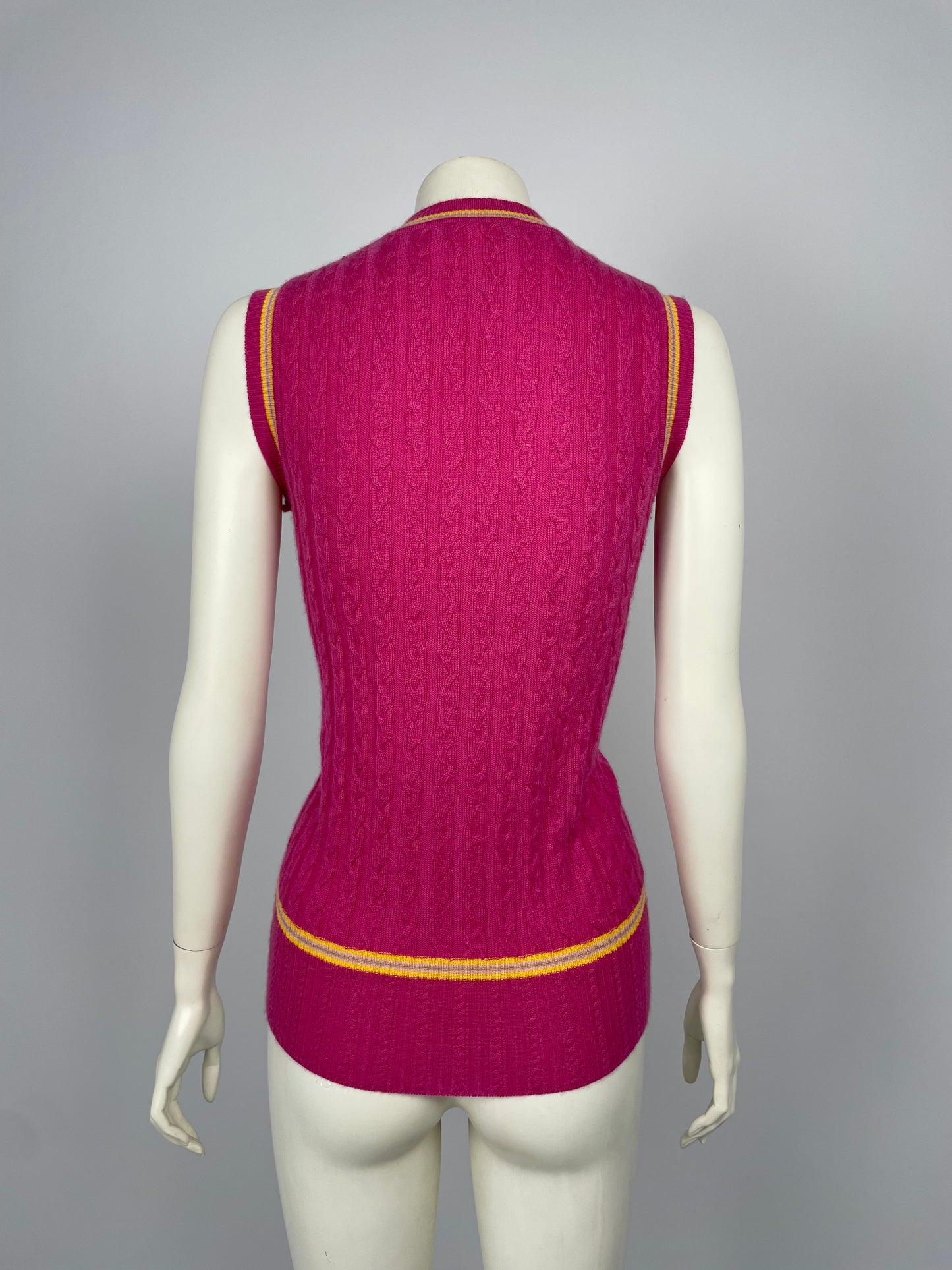 Dior by John Galliano F/W 2004 V neck knit vest.