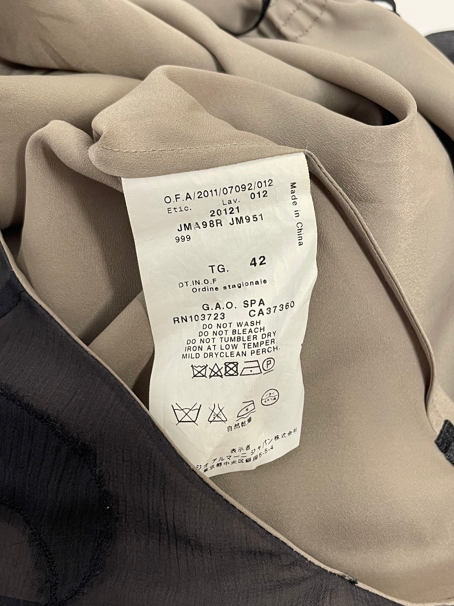 Armani 2000’s double layer dress.