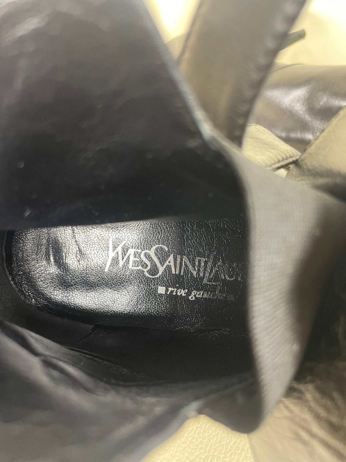 Saint Laurent by Tom Ford 2000’s Leather Heel Boots (37’5)