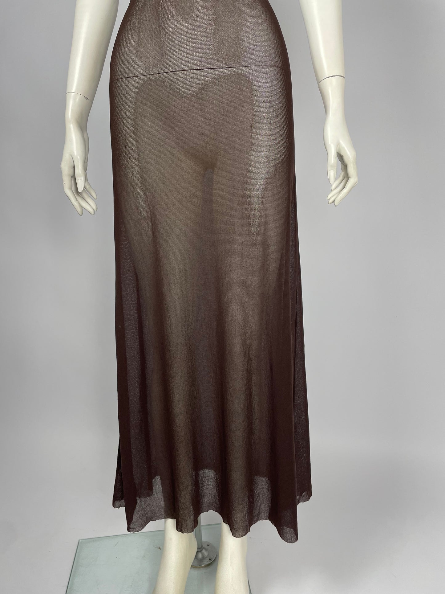 Jean Paul Gaultier mesh maxi dress