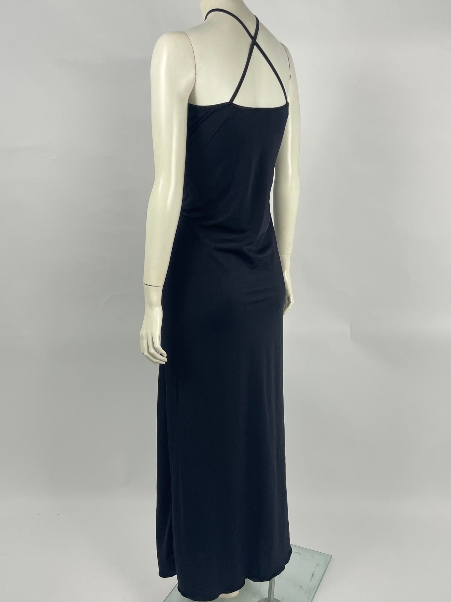 Blumarine 2000’s wide neckline gown