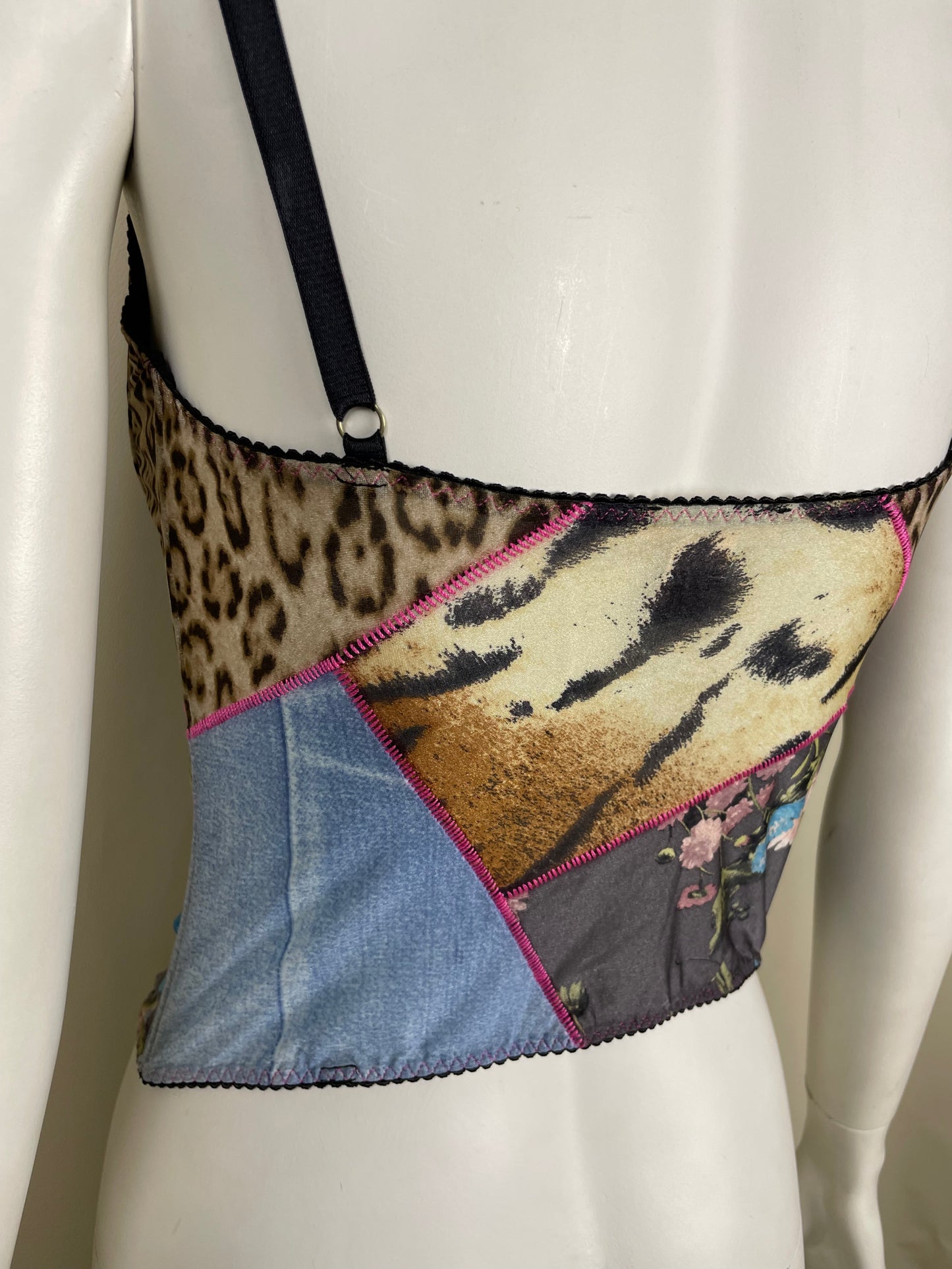 Roberto Cavalli 2000’s PatchWork Bustier (M)