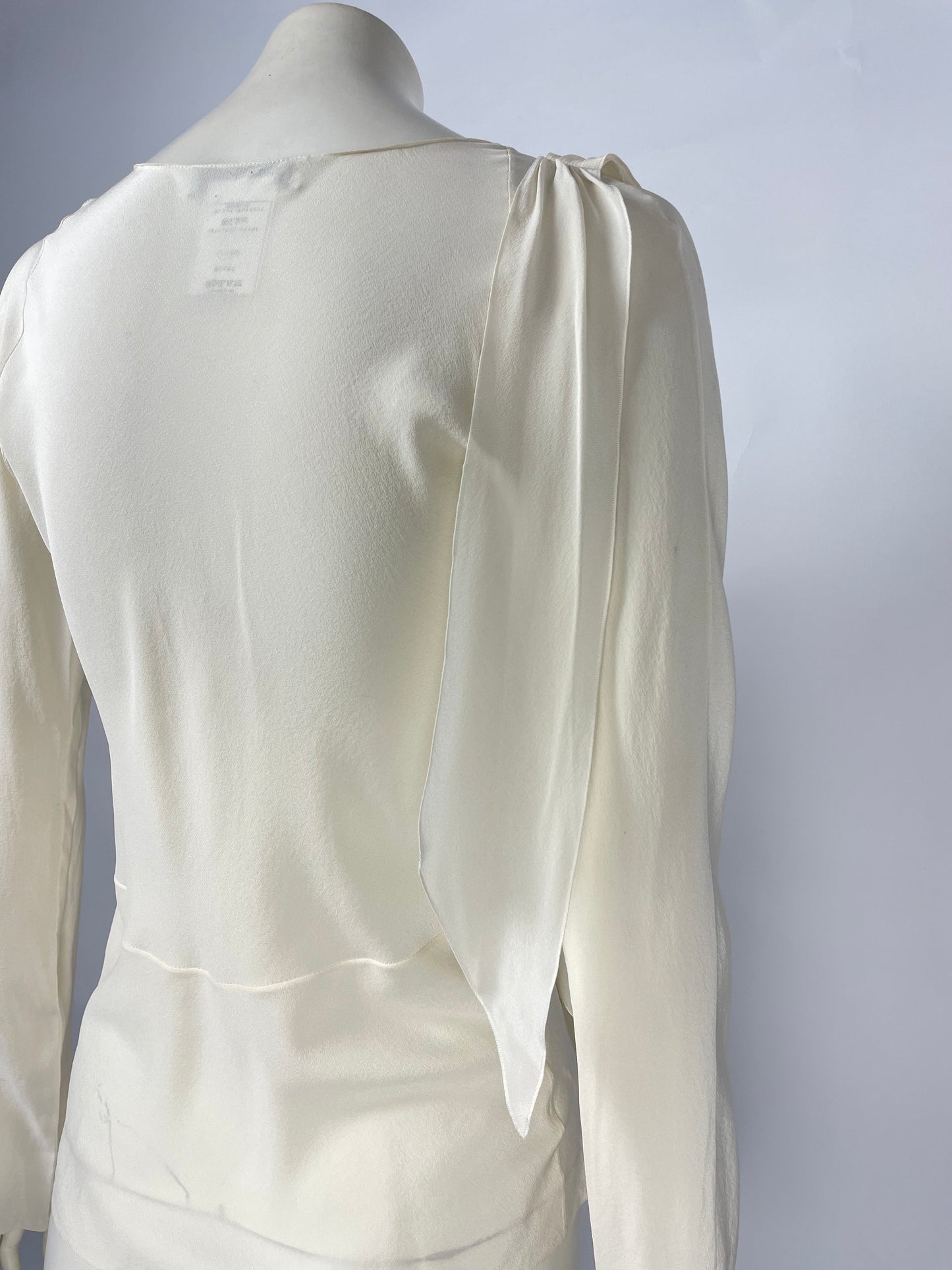 Dior by John Galliano S/S 2006 silk ruffle blouse
