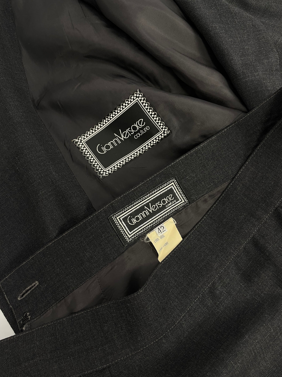 Gianni Versace F/W 1990 double breasted suit