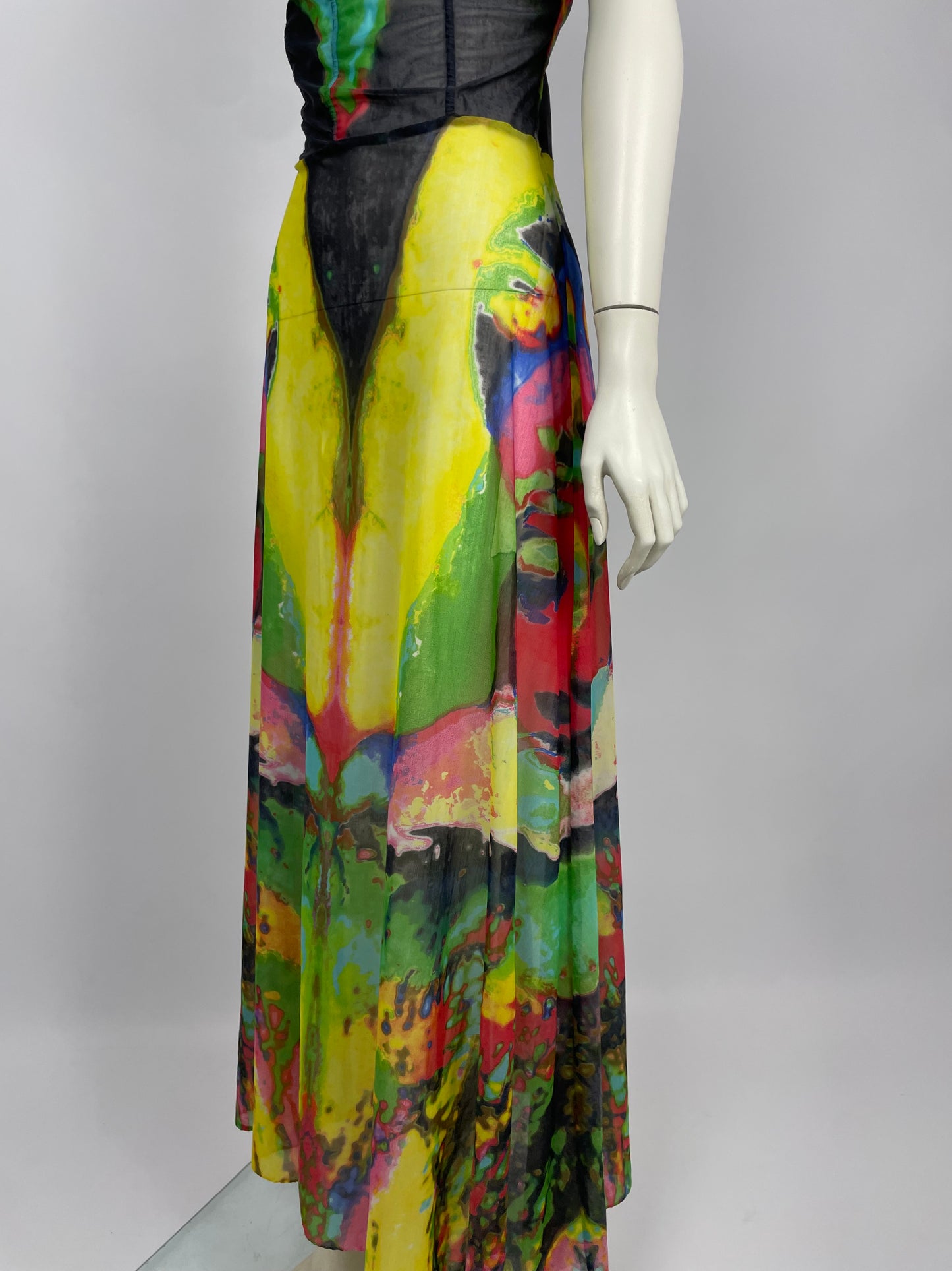 Jean Paul Gaultier S/S 2000 maxi mesh dress