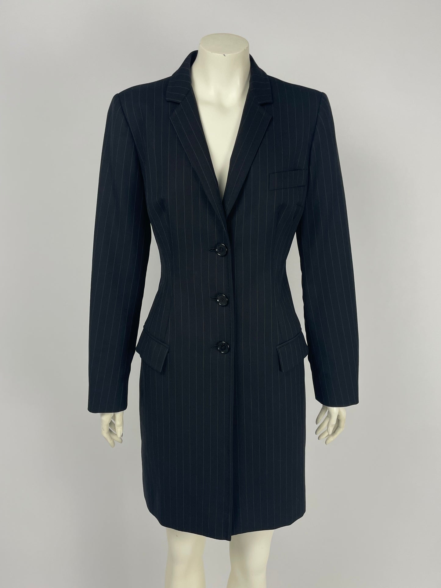Dolce & Gabbana F/W 1997 Pinstripe Tailored Coat