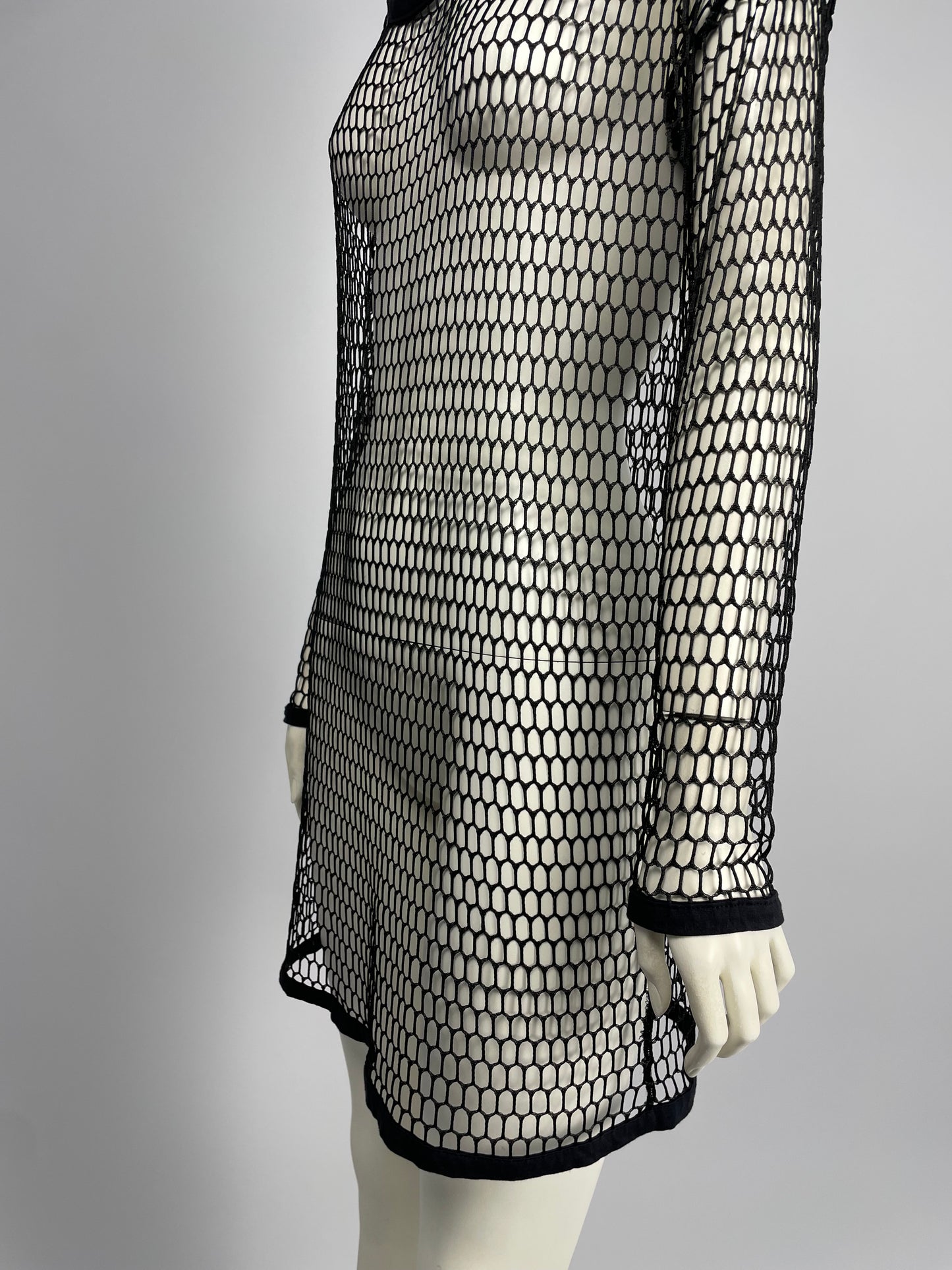 Dolce & Gabbana S/S 1997 net mini dress.