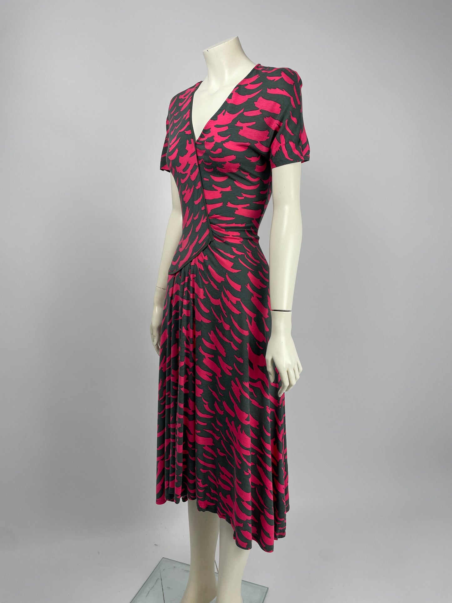 Kenzo 2000’s pink camo maxi dress.