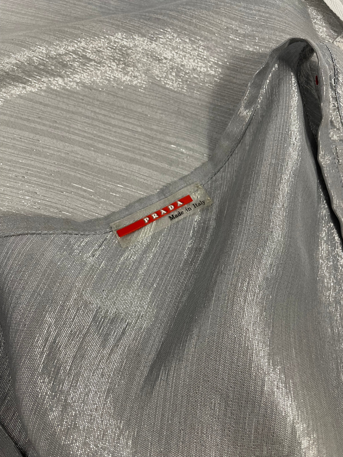 Prada 2000's Silver tie top