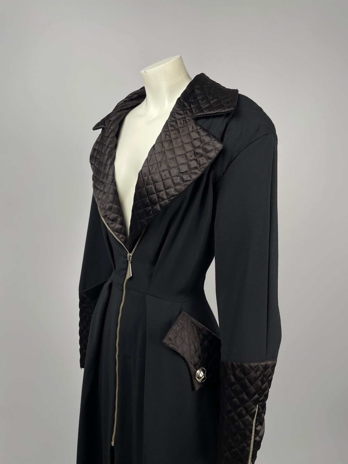 Thierry Mugler 1980’s asymmetrical coat.