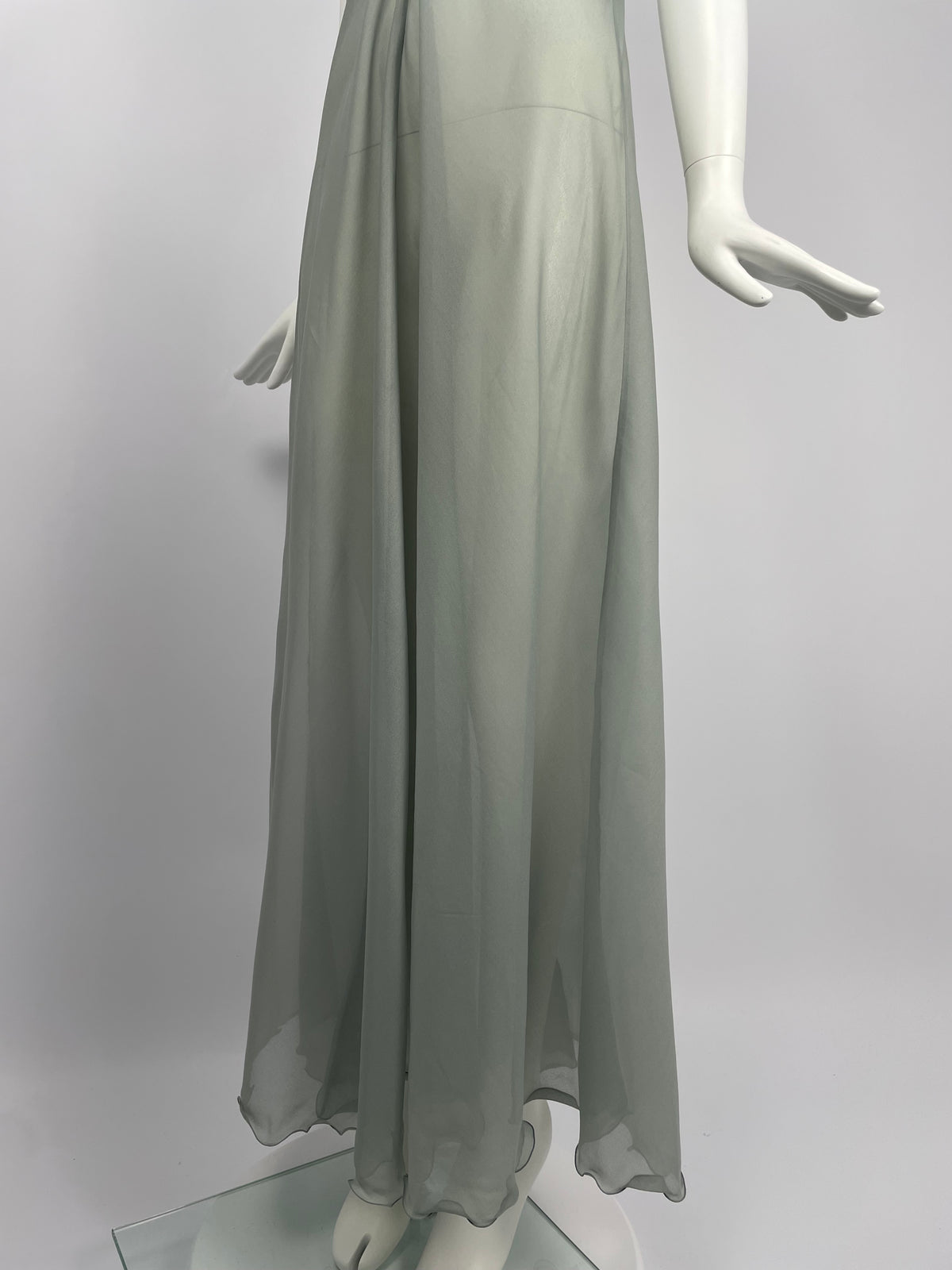 Dior 1980's gathered maxi dress