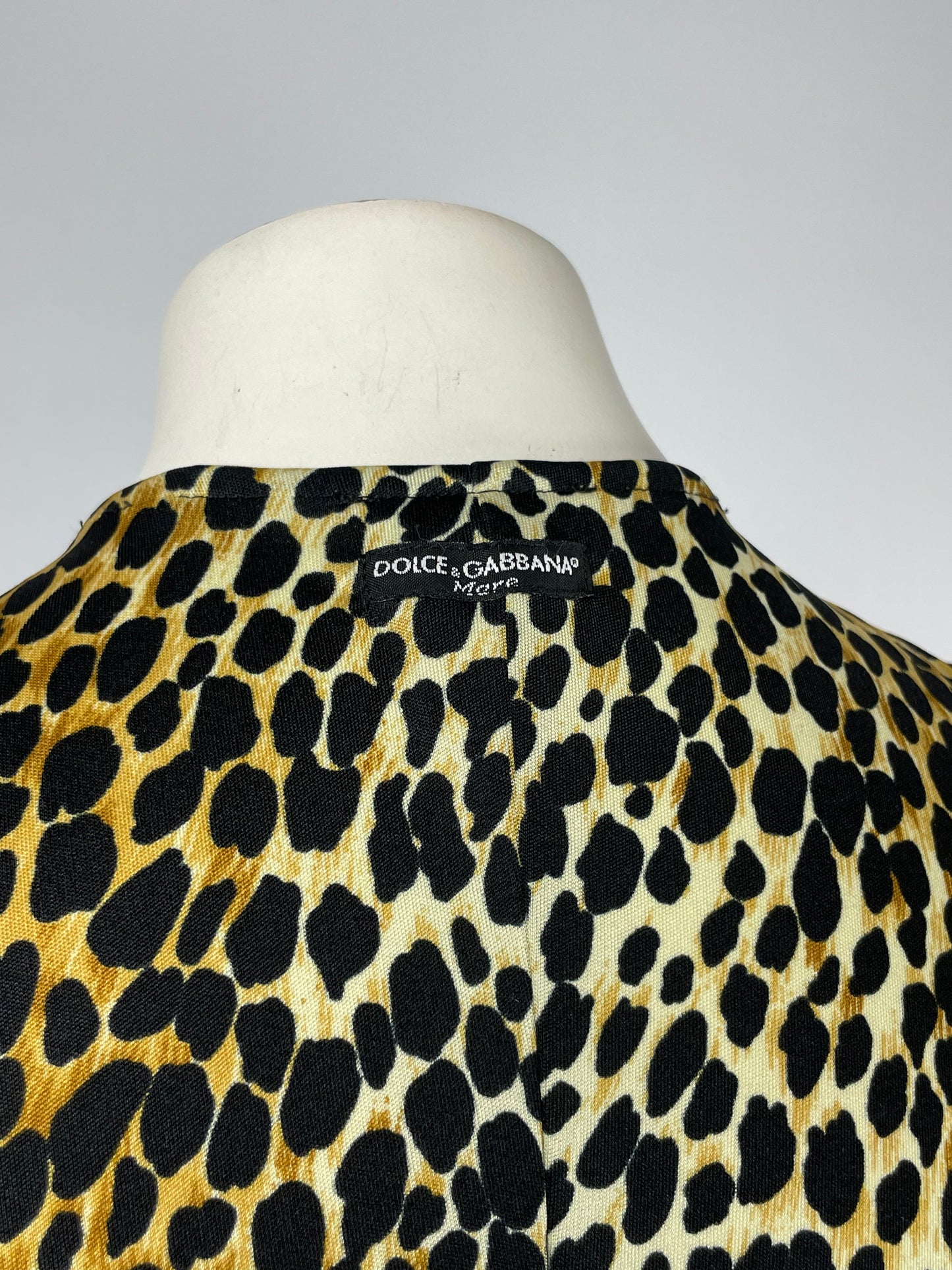 Dolce Gabbana 1990’s Cheetah tied dress.