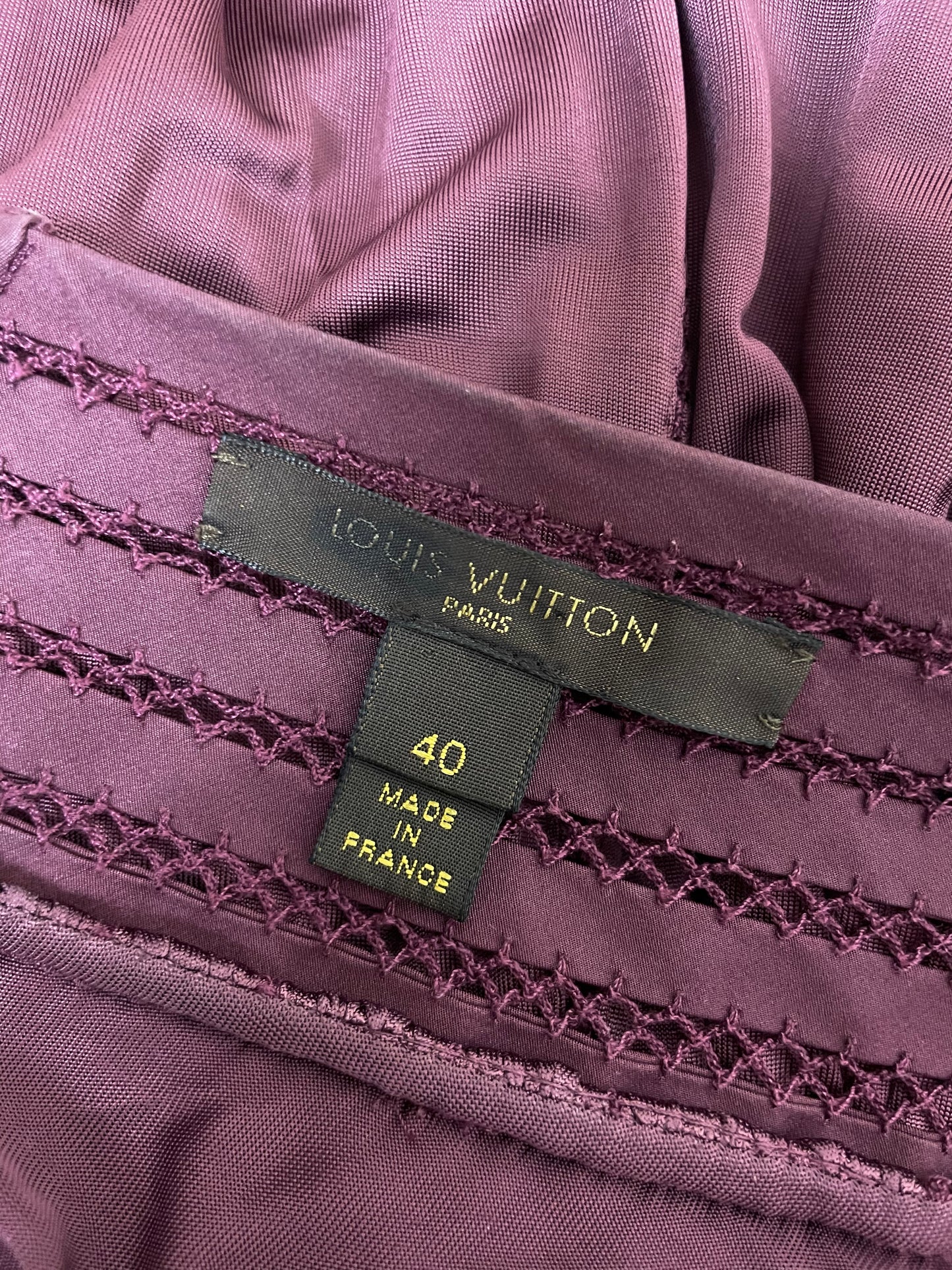 Louis Vuitton Silk Heavyweight Skirt (L)