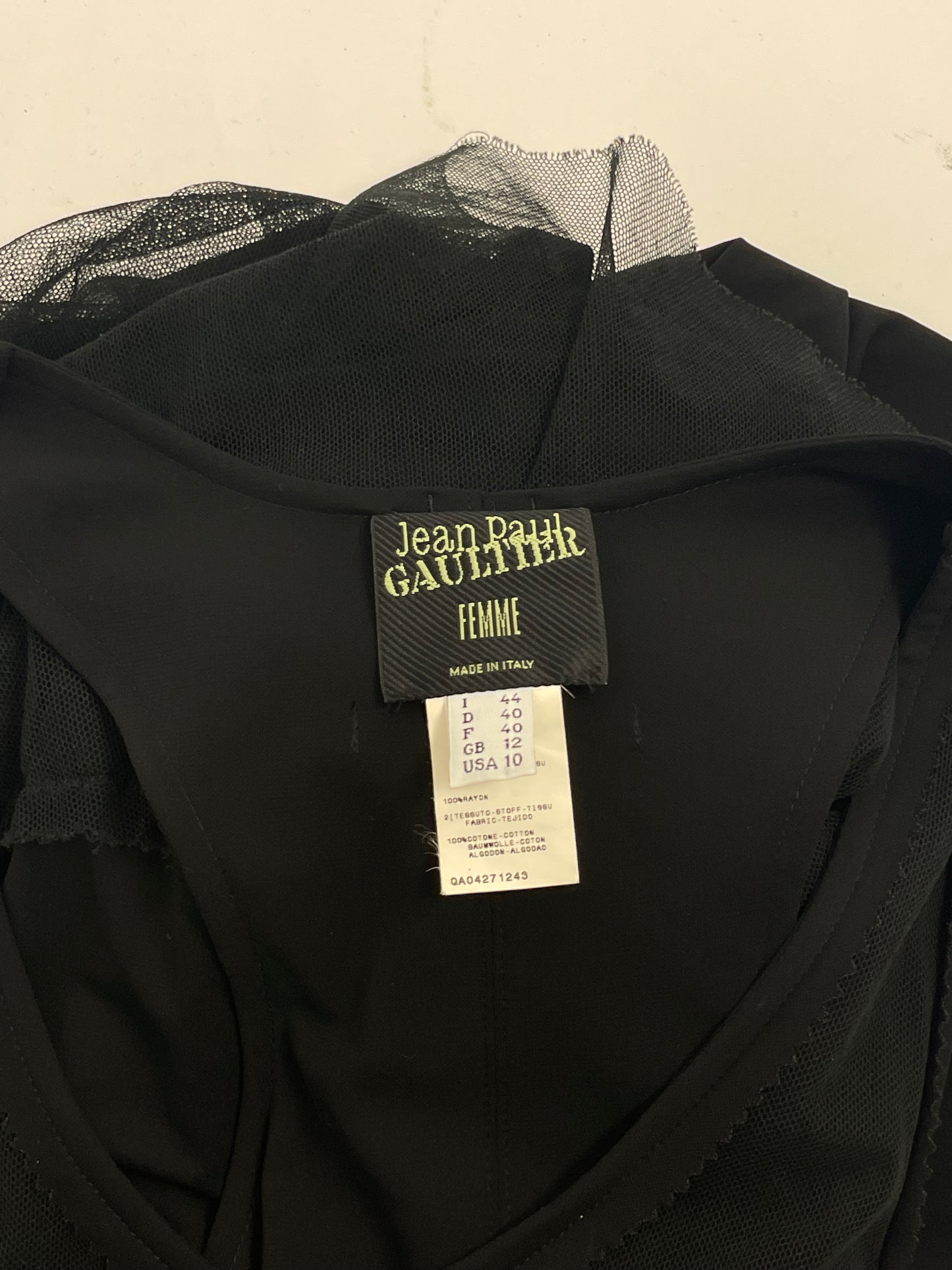 Jean Paul Gaultier 1990’s deconstructed gown