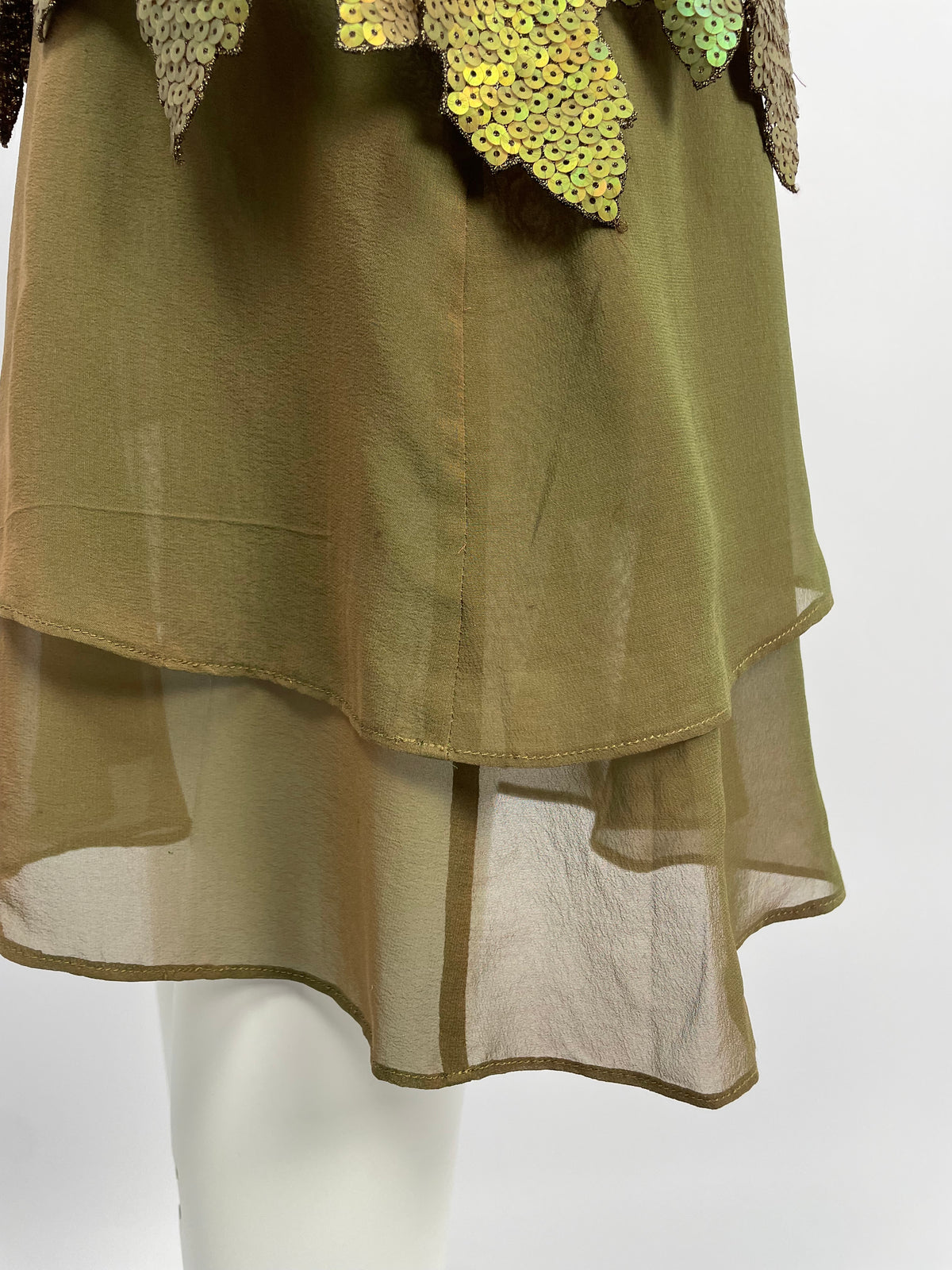 Georges Rech 1990's satin leaf dress