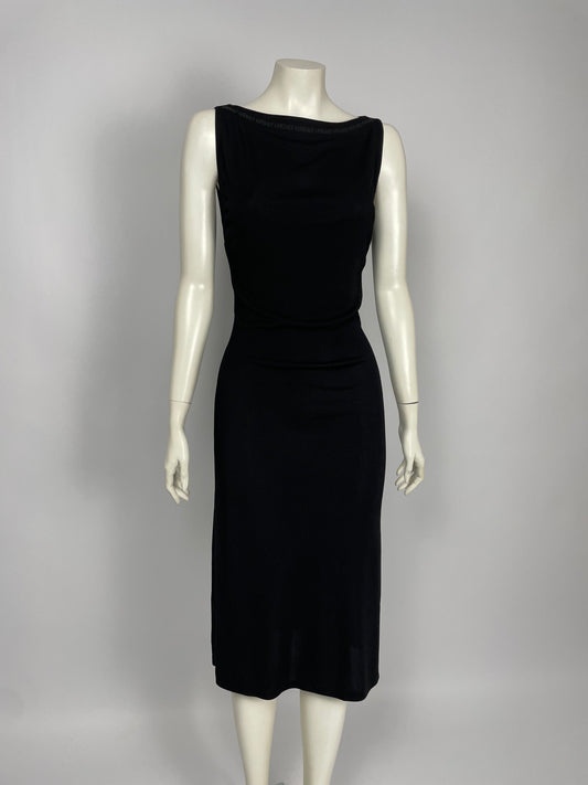 Gianni Versace early 2000’s knit maxi dress logo.