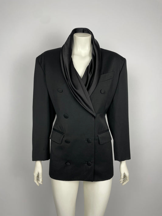 Jean Paul Gaultier 1990's silk scarf blazer