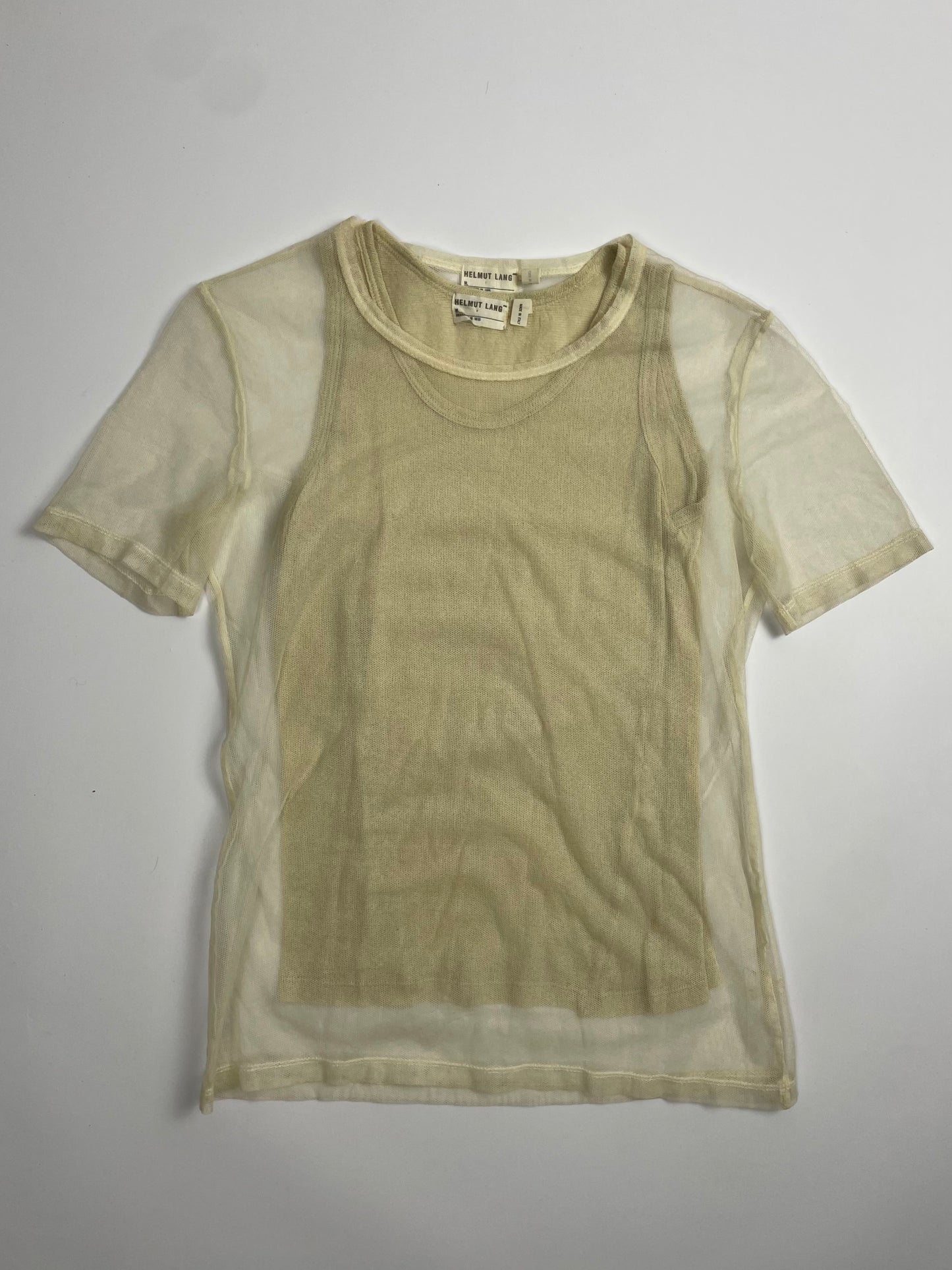 Helmut Lang S/S 1999 Mesh Twin Set