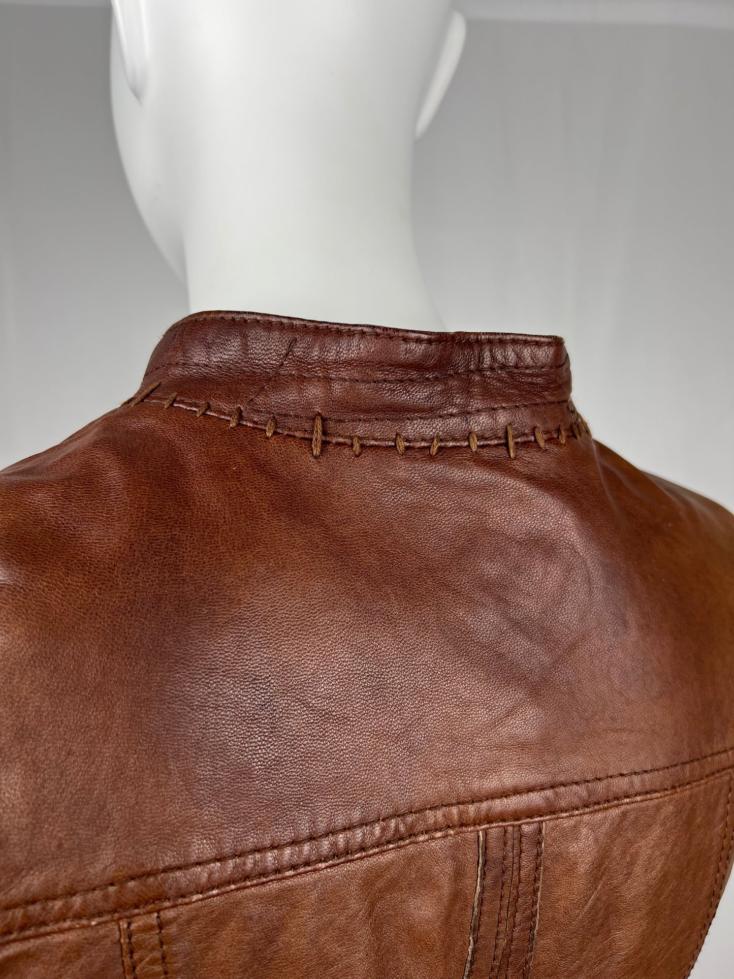 Marithé + François Girbaud Leather Jacket (S)