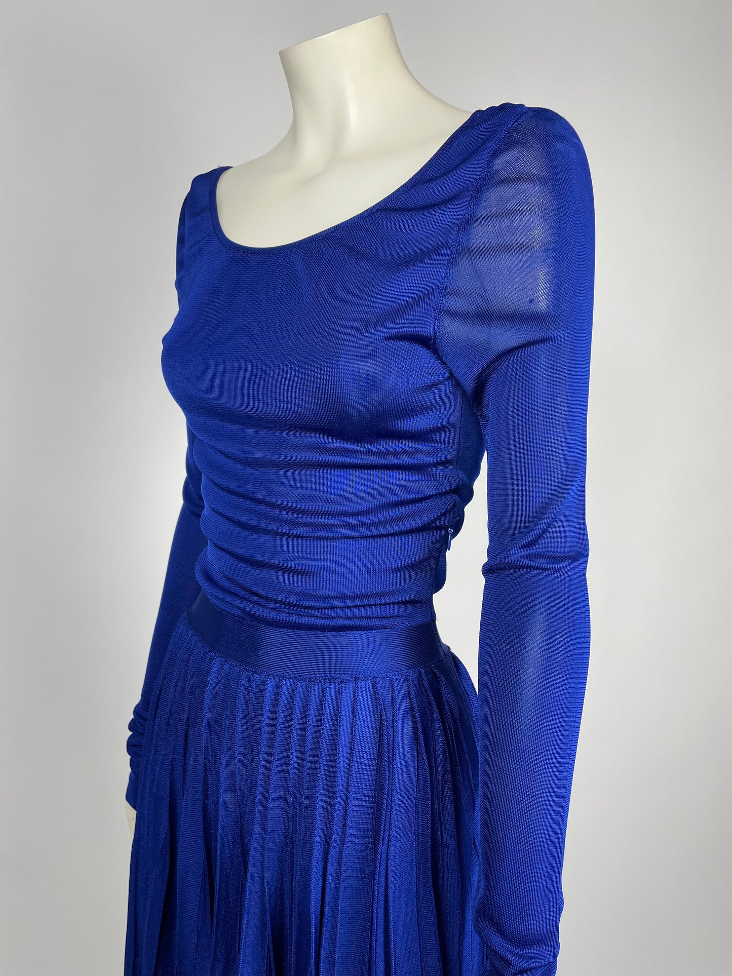 Dior cruise 2012 heavy knit pleated dress.