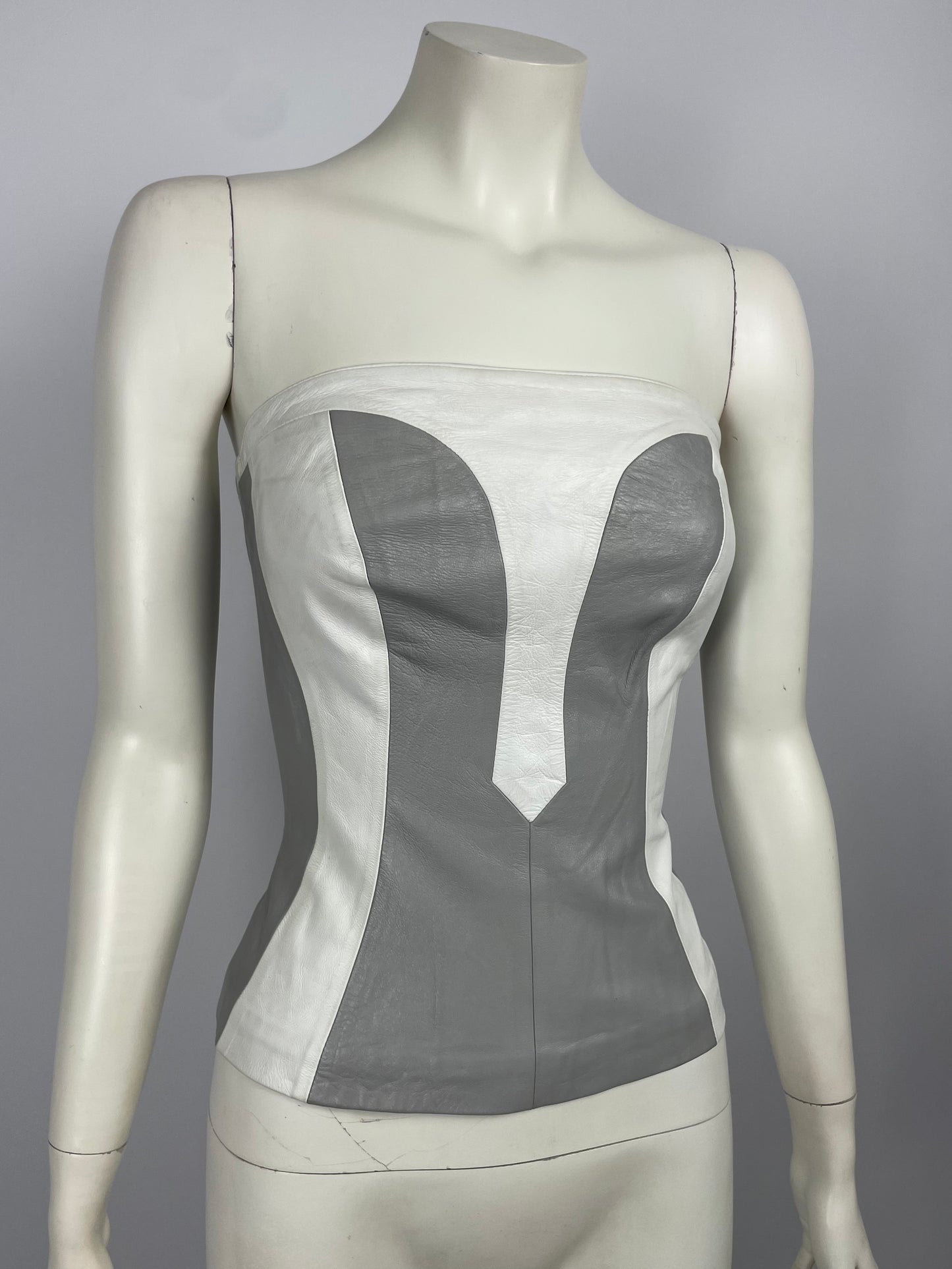 Plein Sud F/W 1991 Leather Bustier