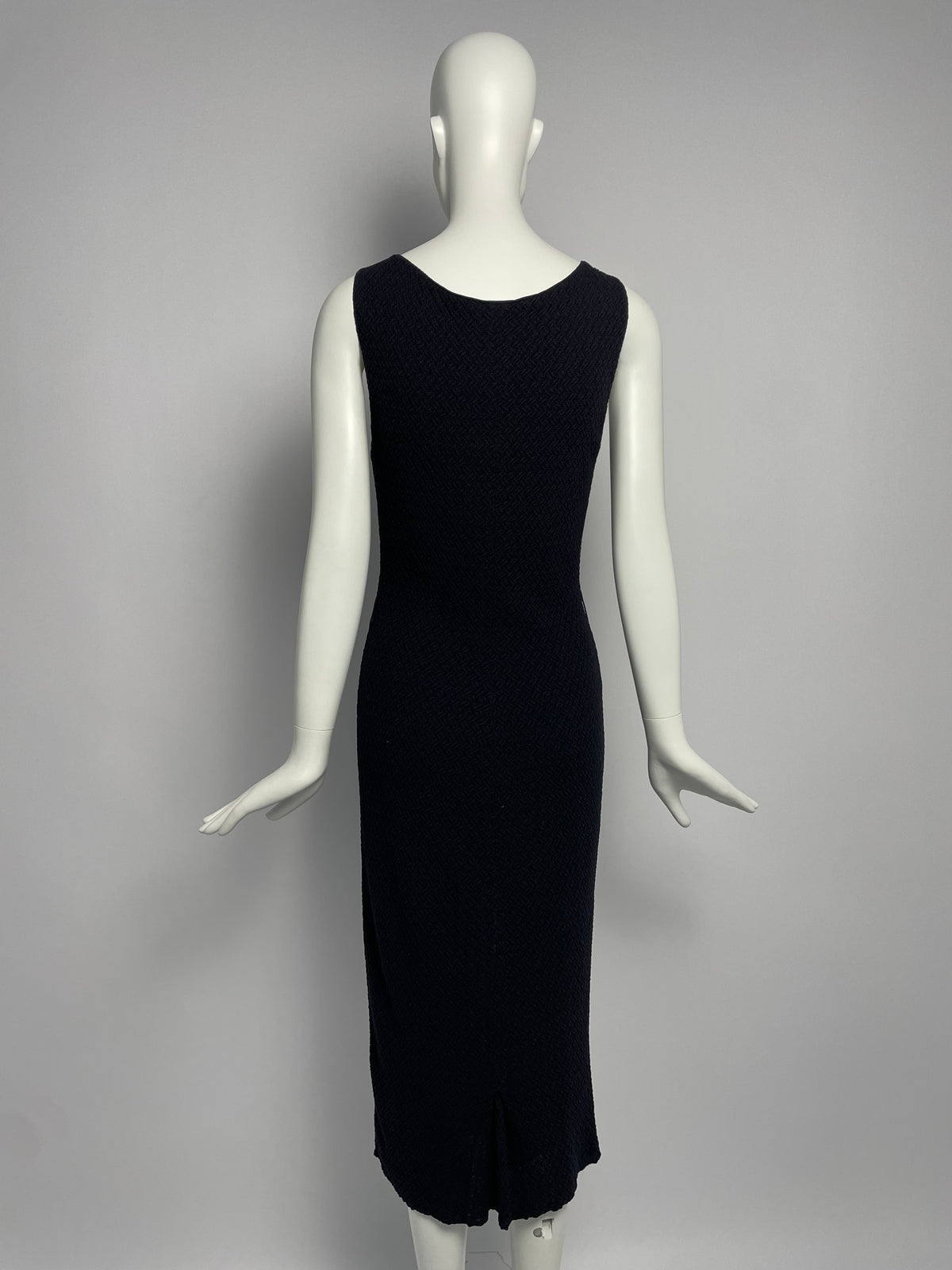 Dior F/W 2008 Knit pleated neckline dress